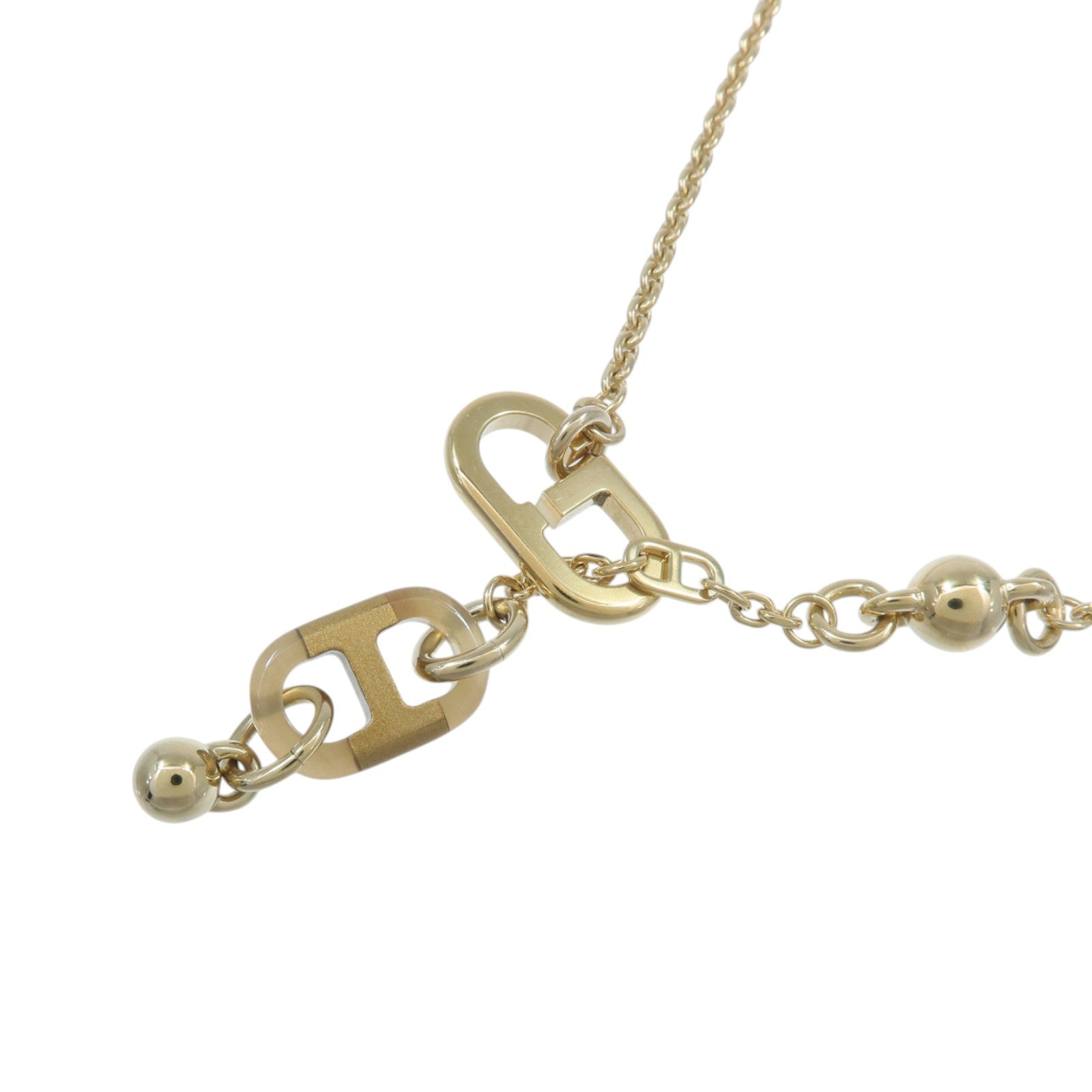 HERMES 金屬/水牛角Sur Mer Necklace Small項鍊