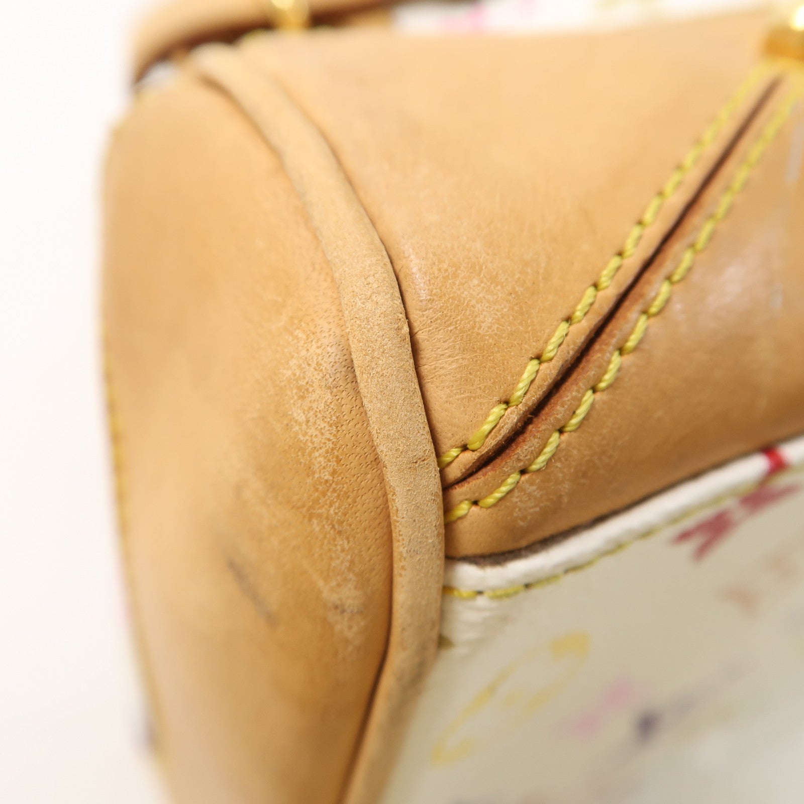 LOUIS VUITTON Monogram Multicolore Claudia金扣肩背袋白色/彩色