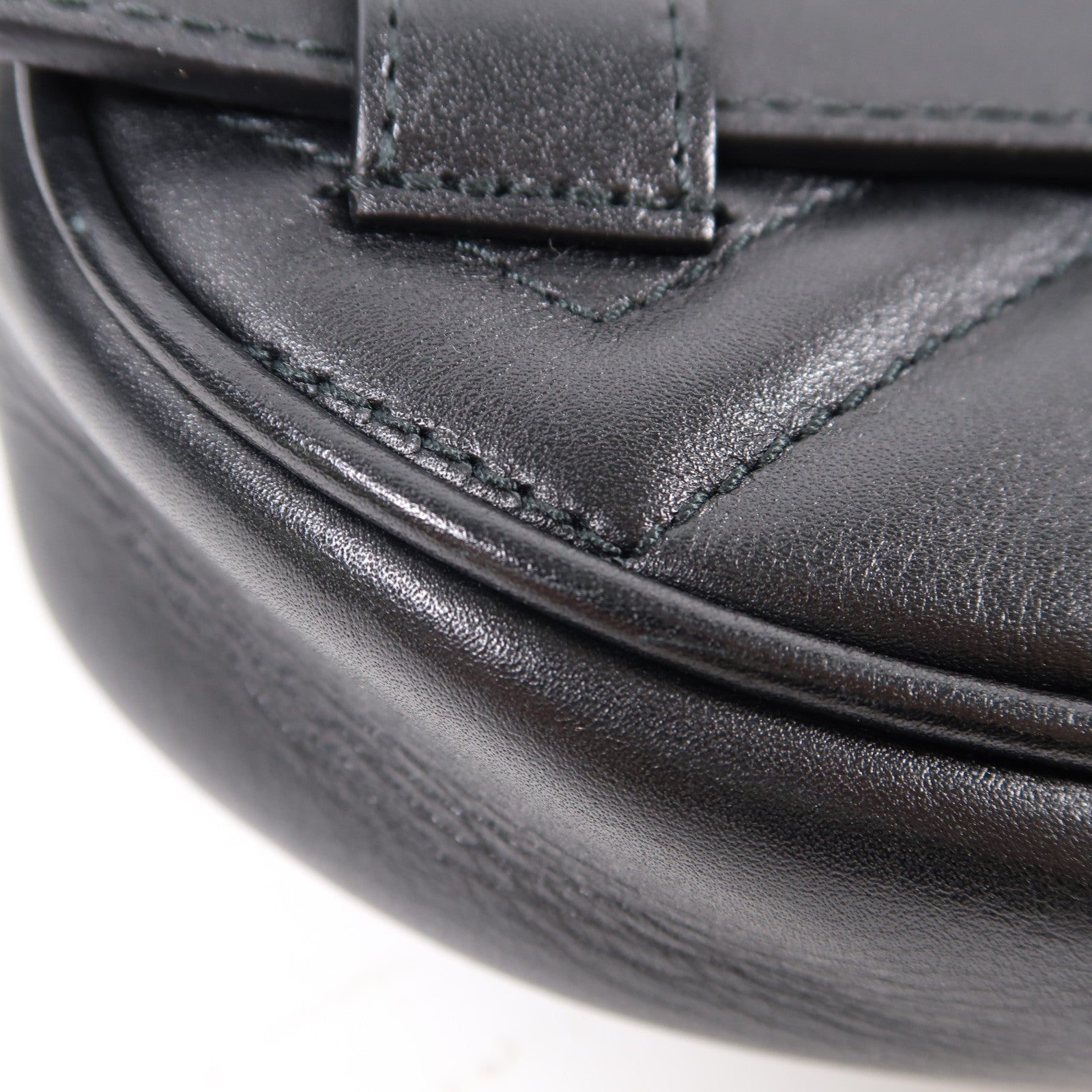 GUCCI 【激減優惠】斜紋牛皮皮革GG Marmont Waist Bag金扣腰包黑色