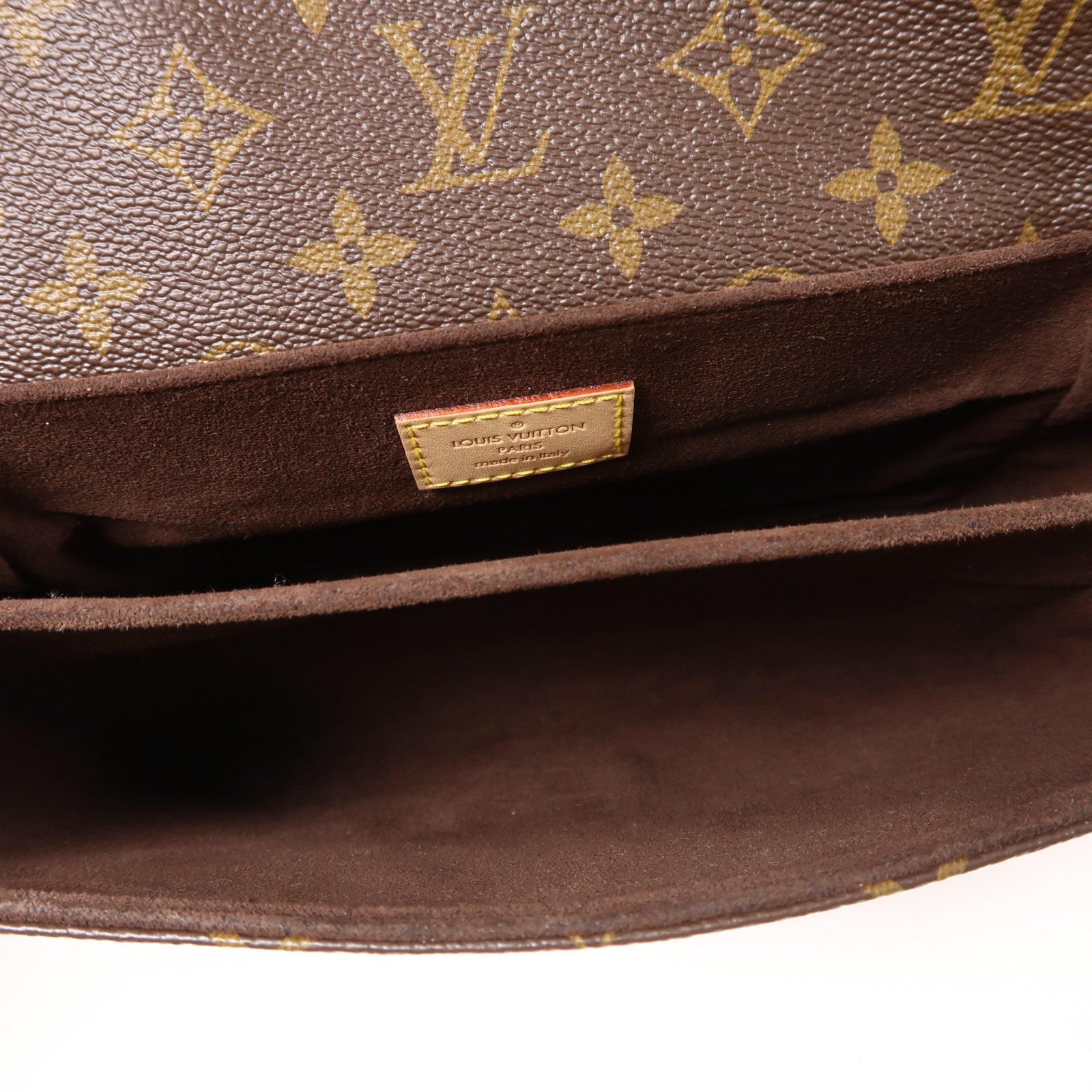 LOUIS VUITTON Monogram Pochette Metis金扣手挽肩背兩用袋棕色
