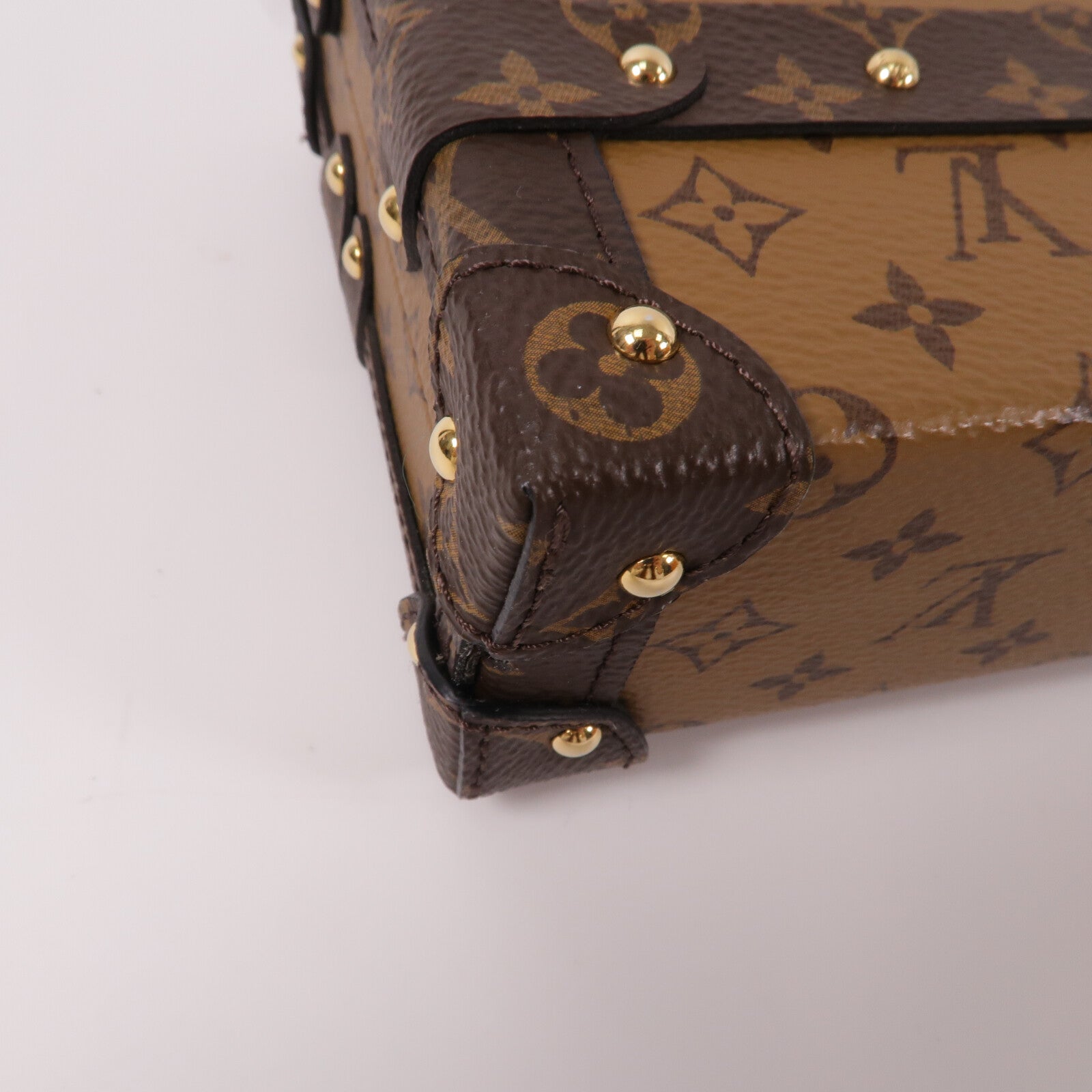 LOUIS VUITTON Monogram Reverse Petite Malle肩背袋