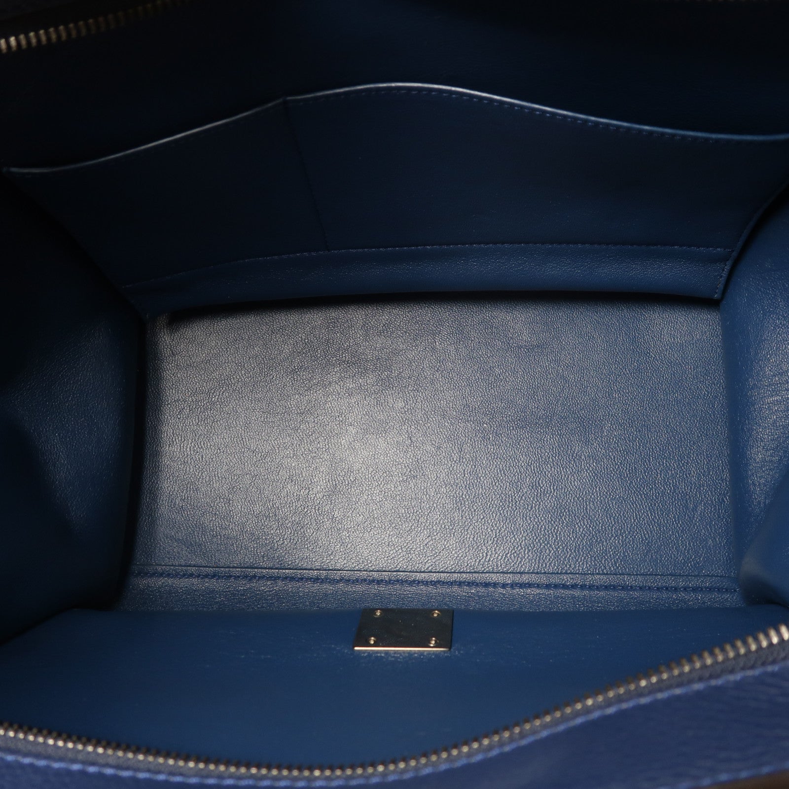 CELINE 牛皮皮革Trapeze銀扣手挽肩背兩用袋