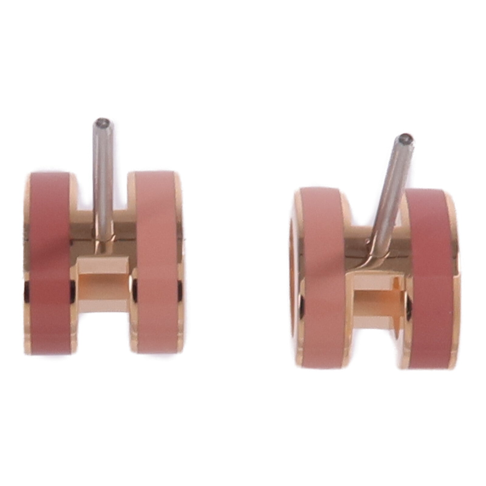 HERMES 金屬/琺瑯Mini Pop H Earrings金扣耳環