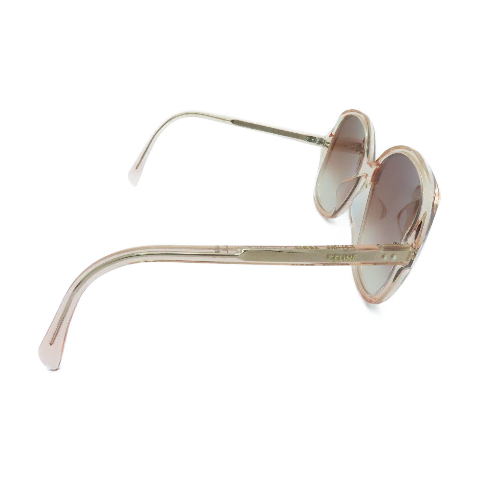 CELINE 【激減優惠】PVC Sunglasses銀扣太陽眼鏡啡色/粉紅色