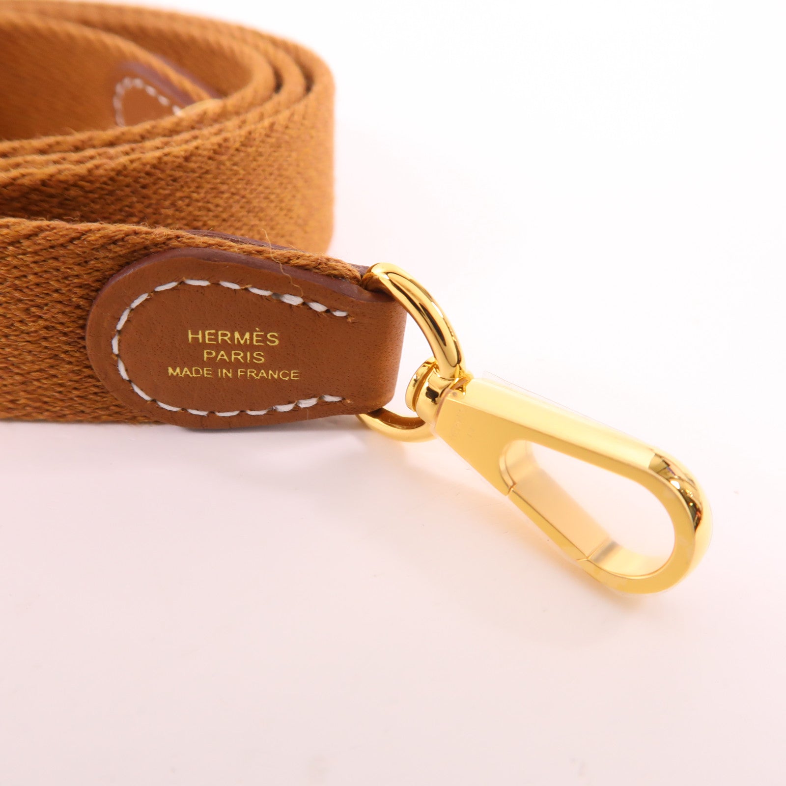 HERMES Clemence皮革Evelyne TPM金扣肩背袋37 Gold