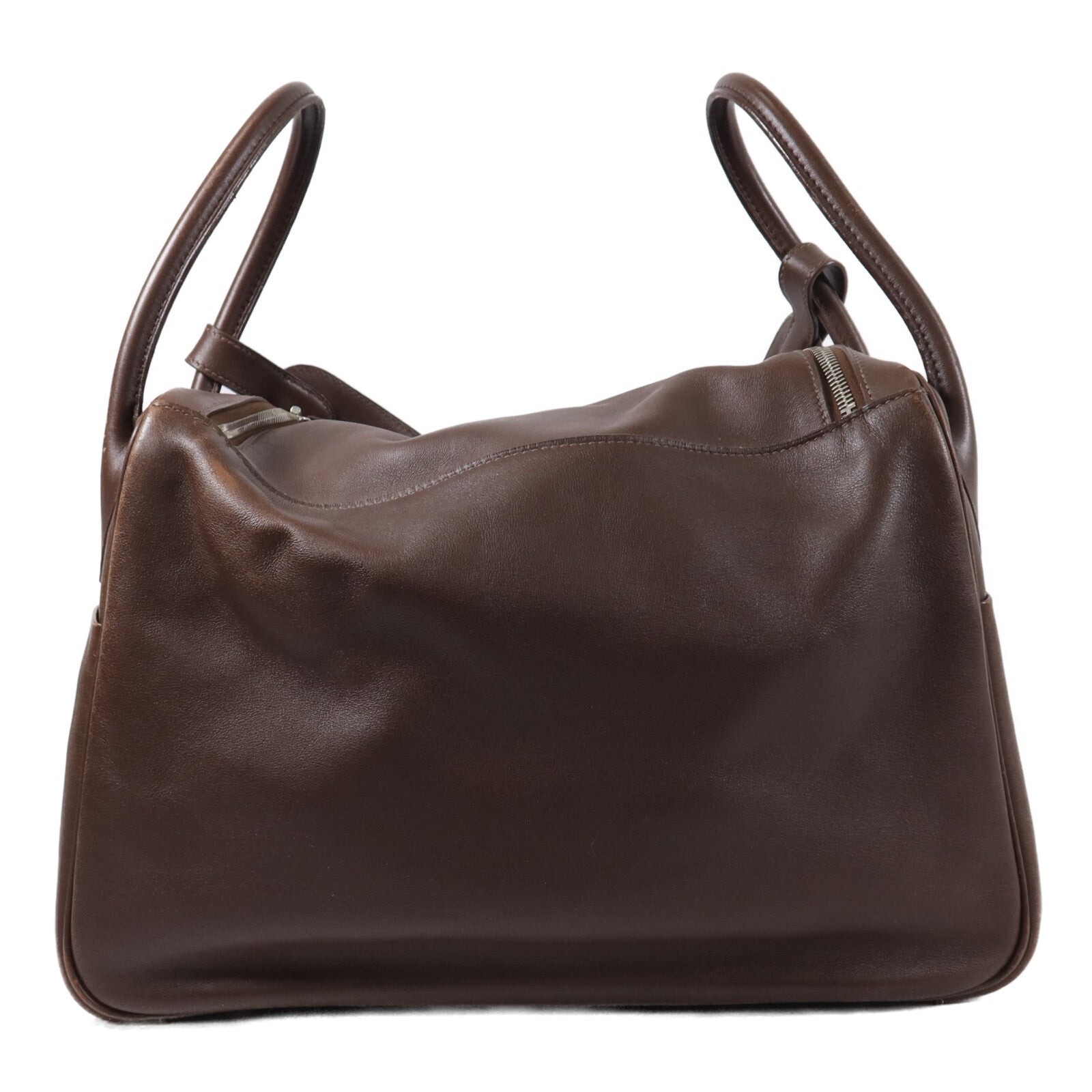 HERMES Veau Swift皮革Lindy 34手挽肩背兩用袋Chocolat