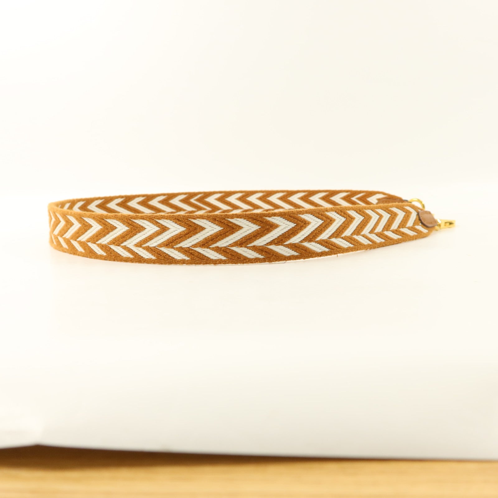 HERMES 帆布/Swift皮革Sangle Zigzag Bag Strap肩背帶