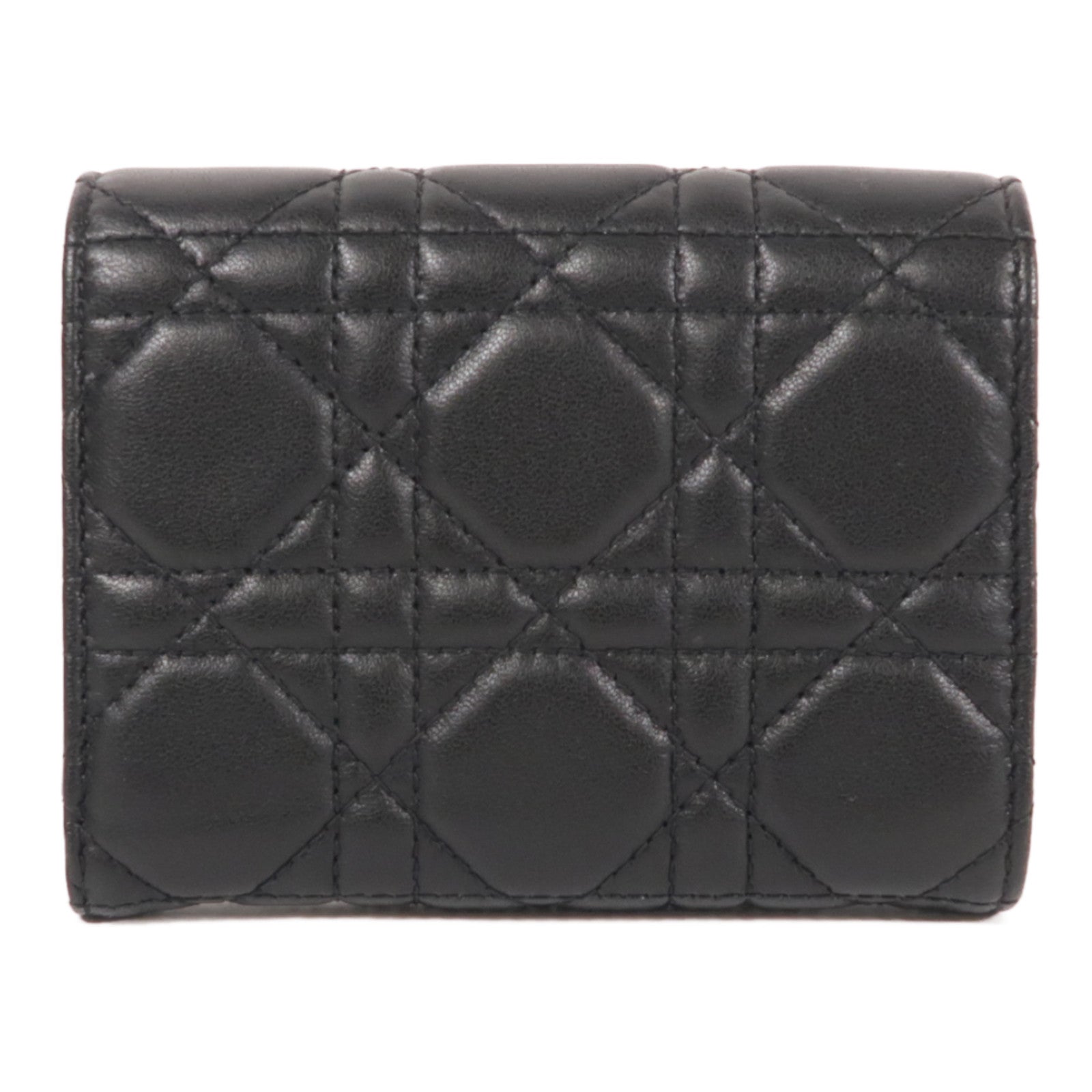 Dior 羊皮皮革Wallet金扣錢包