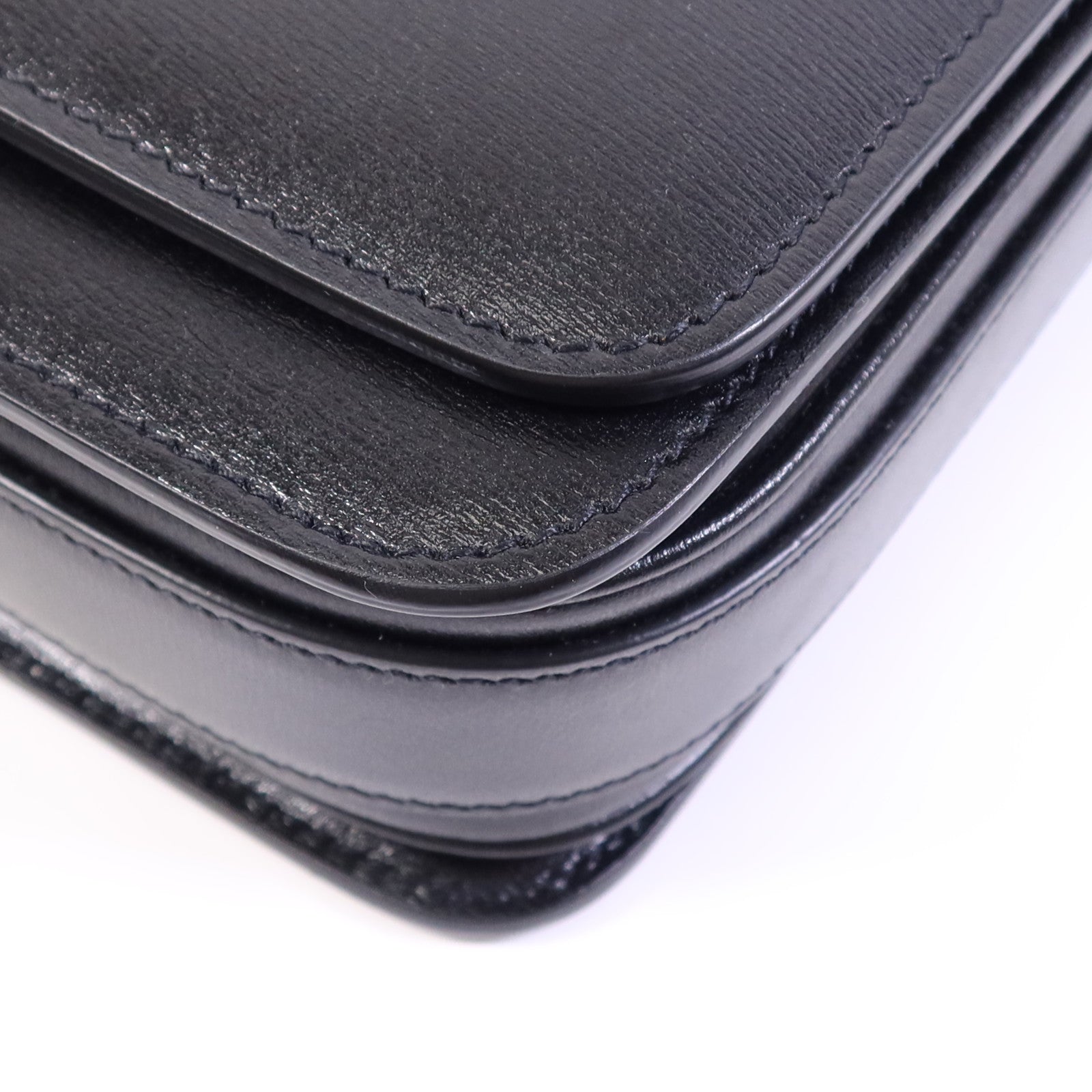 SAINT LAURENT 牛皮皮革Sholder Bag金扣肩背袋