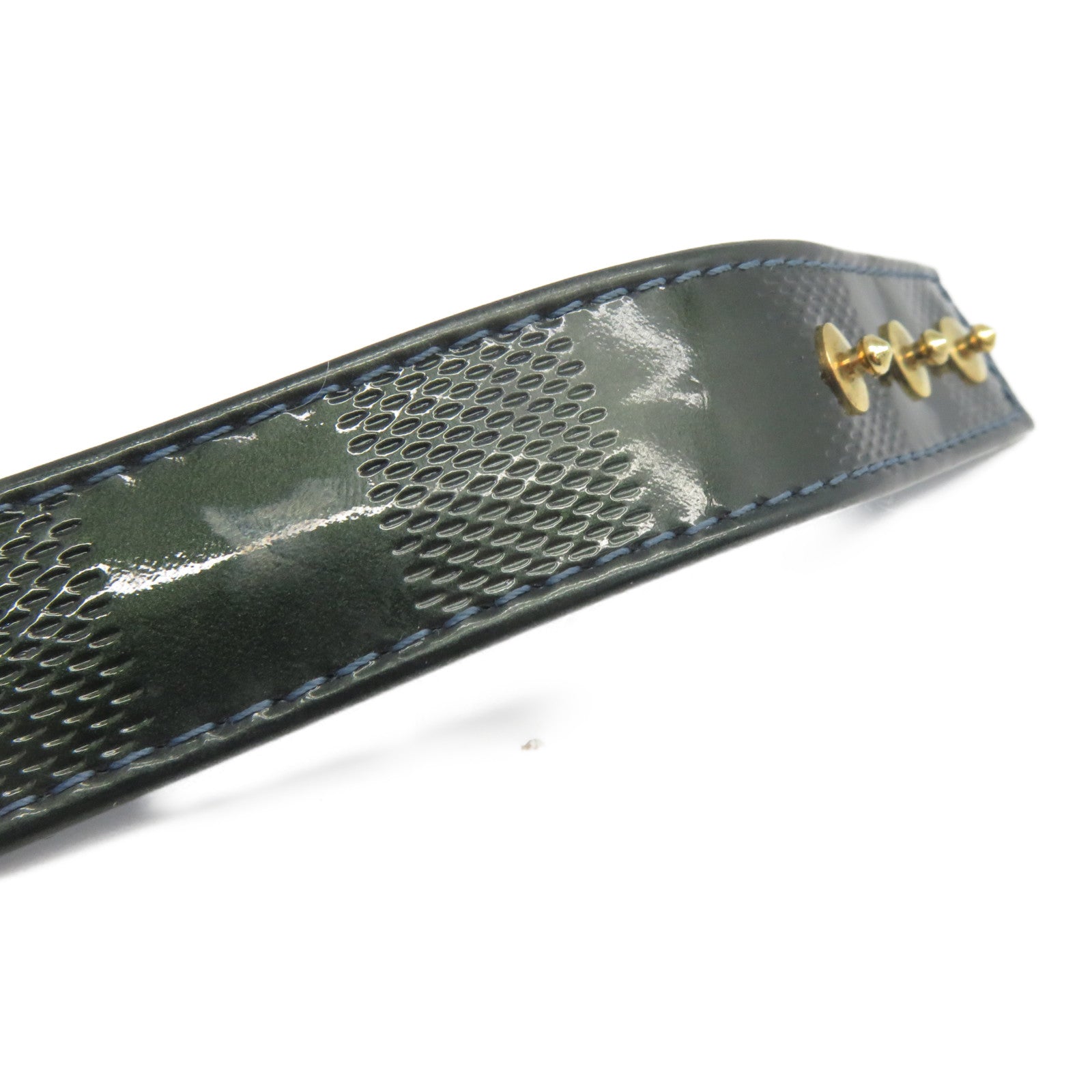 LOUIS VUITTON 【激減優惠】Damier Vernis Bracelet金扣手鐲綠色