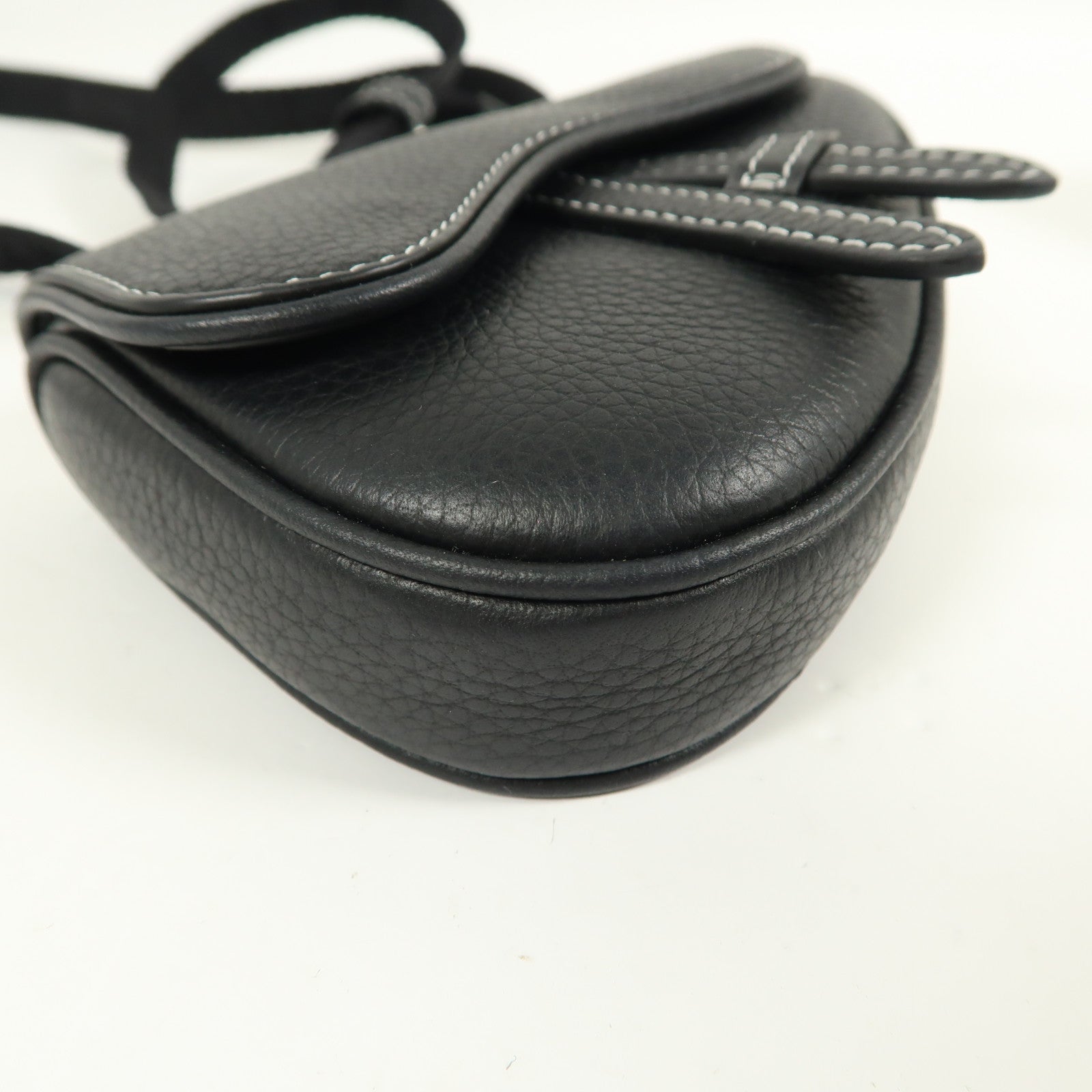 Dior 牛皮皮革Nano Saddle Crossbody銀扣斜孭袋