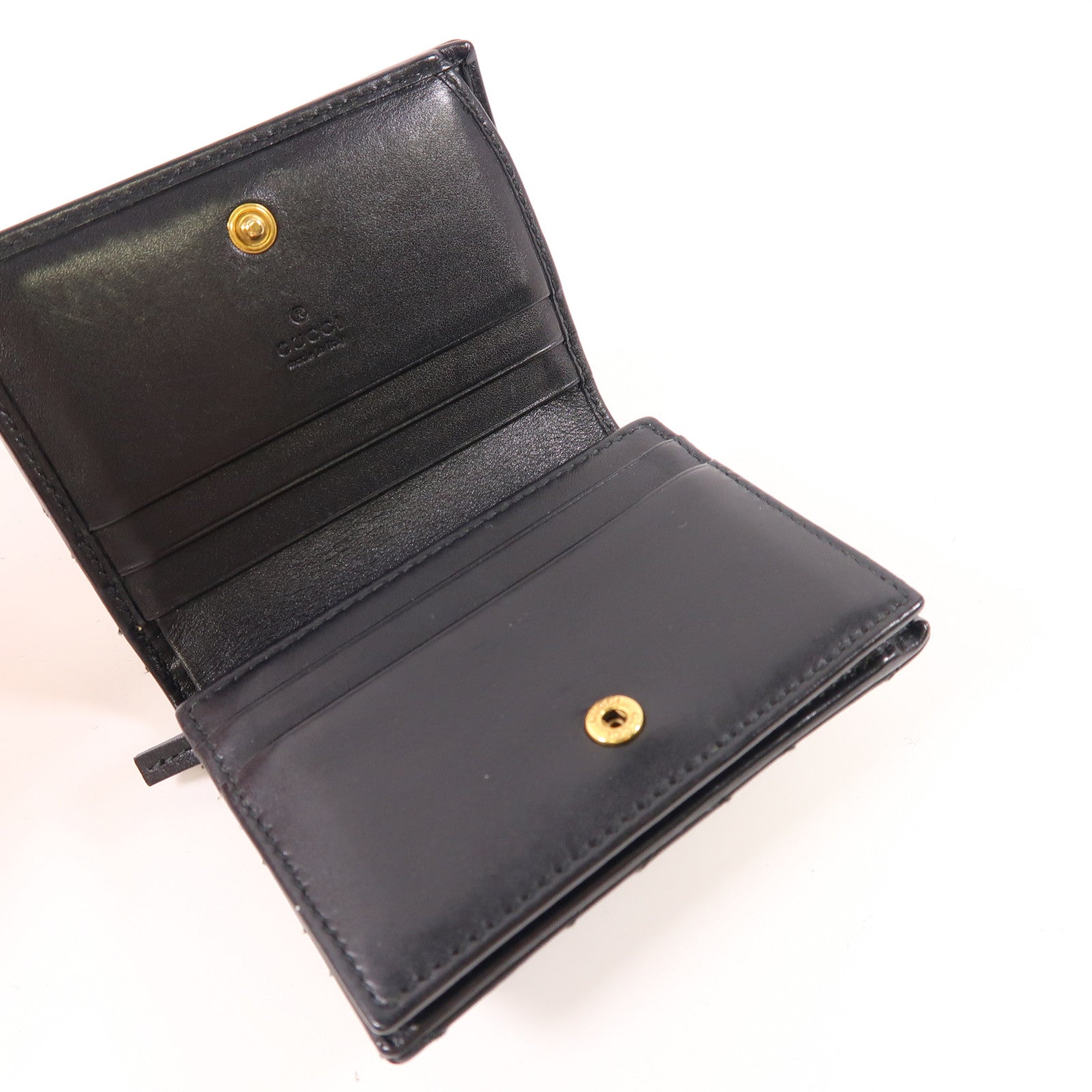 GUCCI 牛皮皮革Wallet金扣錢包