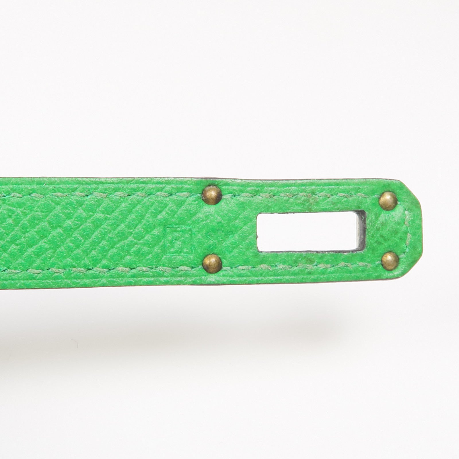 HERMES Epsom皮革Kelly Long Wallet銀扣長錢包Bambou