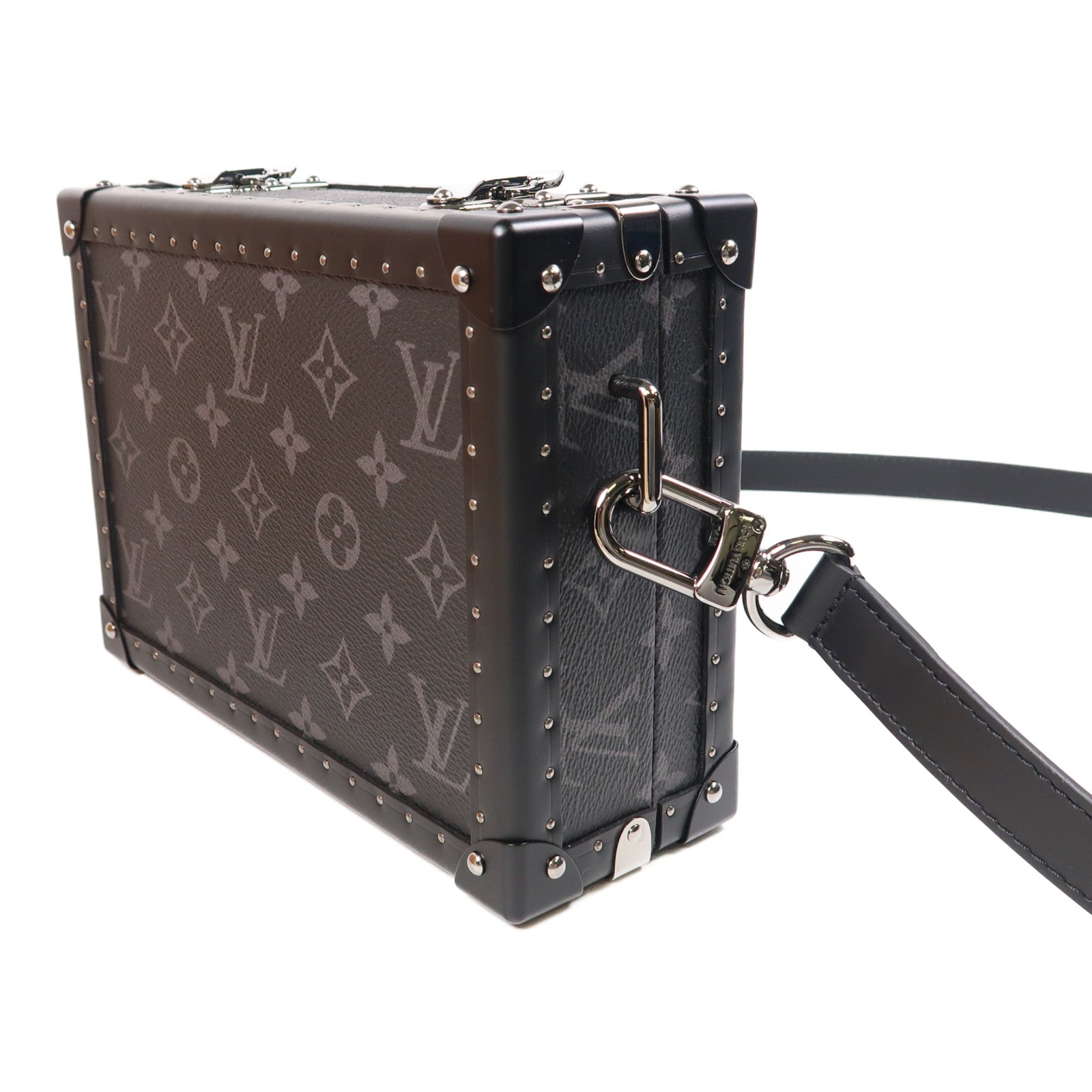 LOUIS VUITTON LV SHW Clutch Box Shoulder Bag M20251 Monogram Eclipse Black