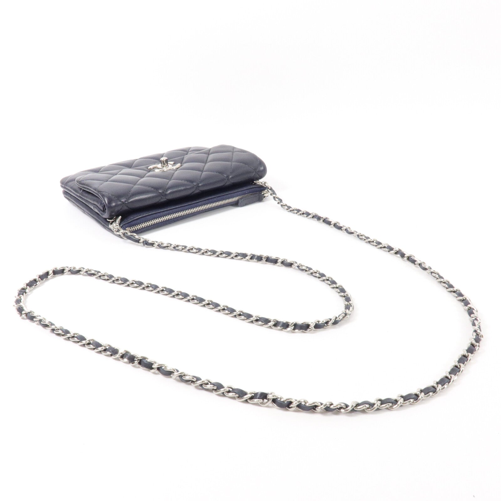 CHANEL 牛皮皮革Chain Shoulder鏈帶肩背袋