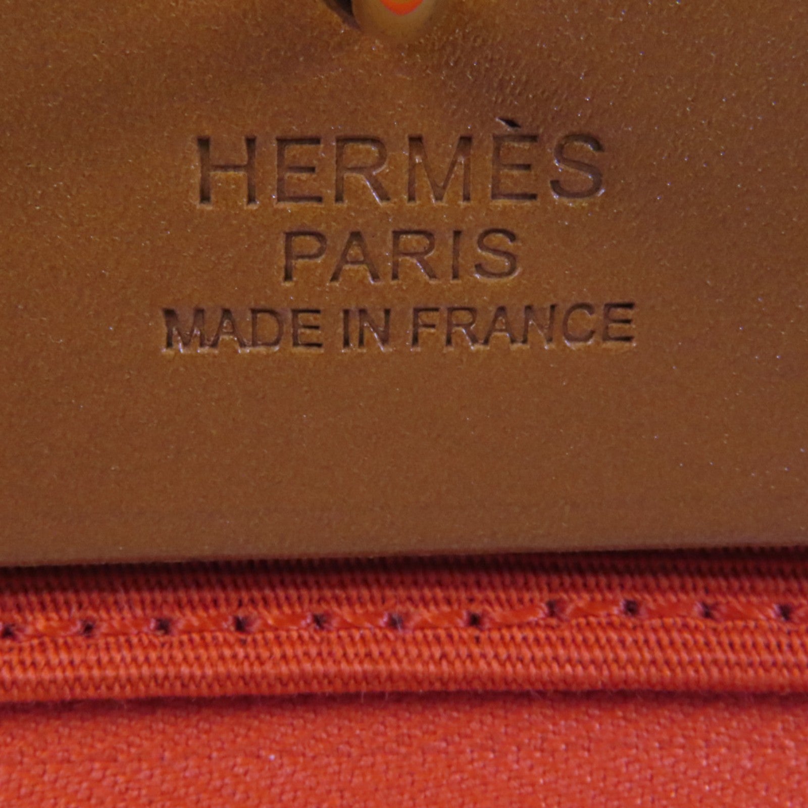 HERMES 帆布Herbag PM金扣手挽肩背兩用袋