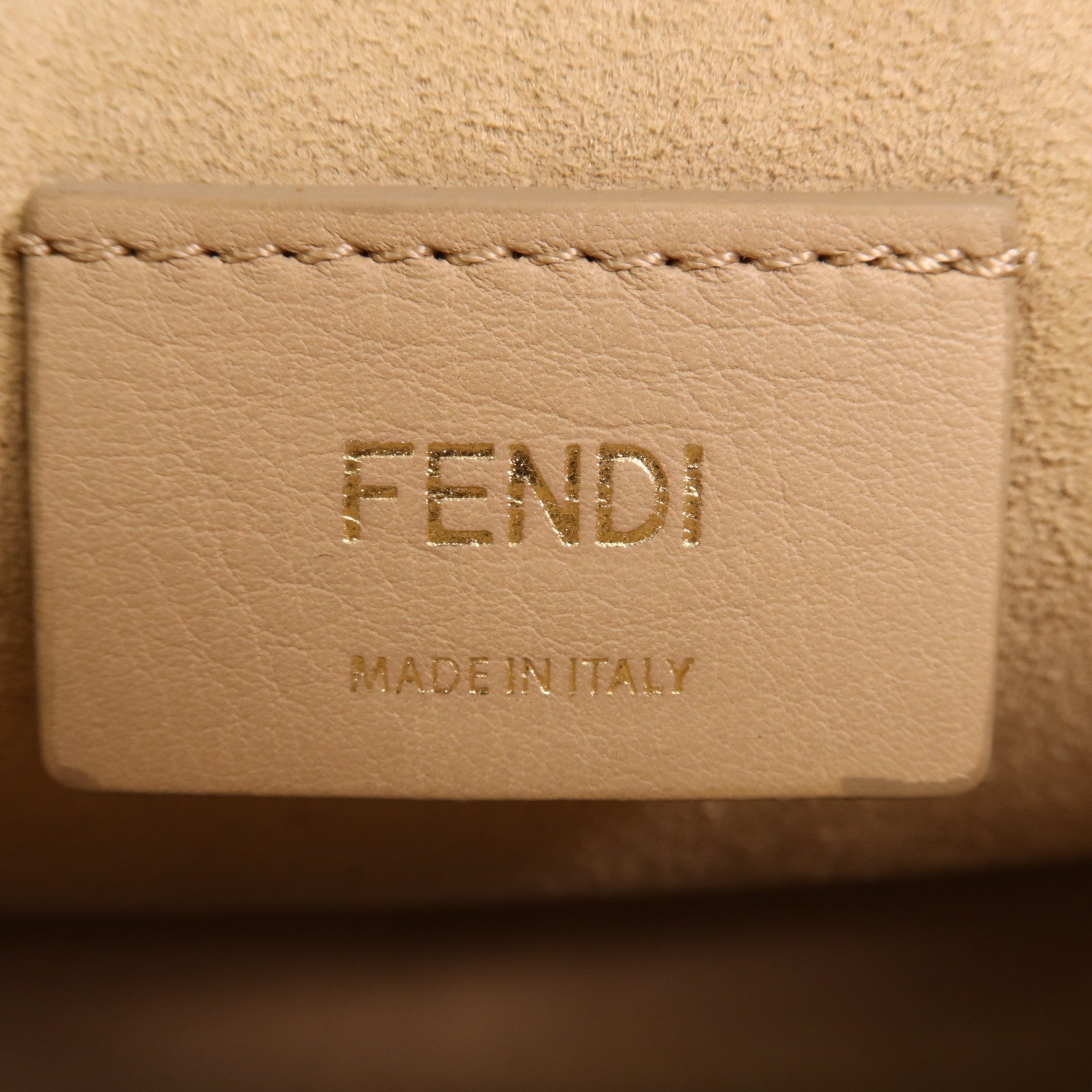 FENDI 牛皮皮革Kan I金扣手挽肩背兩用袋