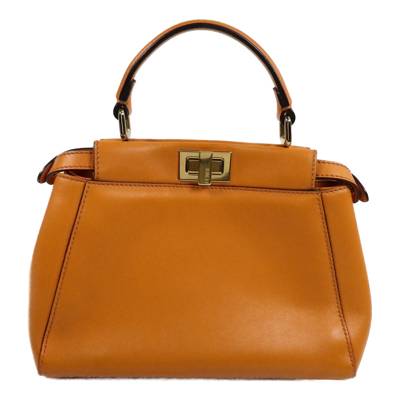 FENDI 羊皮皮革Peekaboo Mini Pocket手挽肩背兩用袋