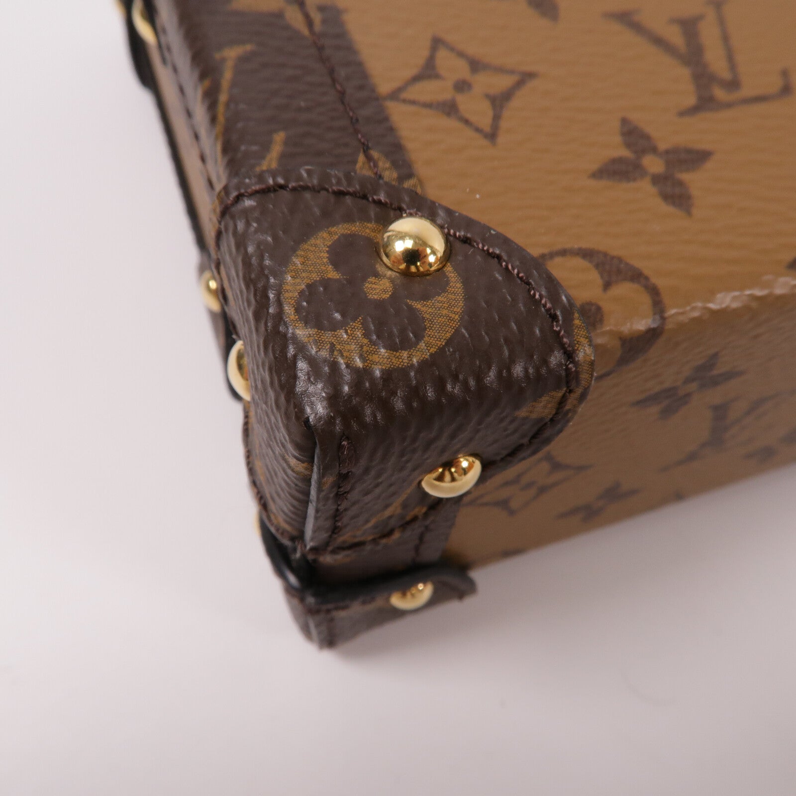 LOUIS VUITTON Monogram Reverse Petite Malle肩背袋