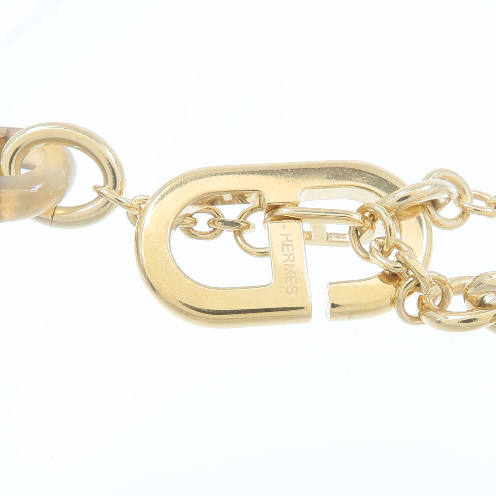 HERMES 金屬/水牛角Sur Mer Necklace Small項鍊