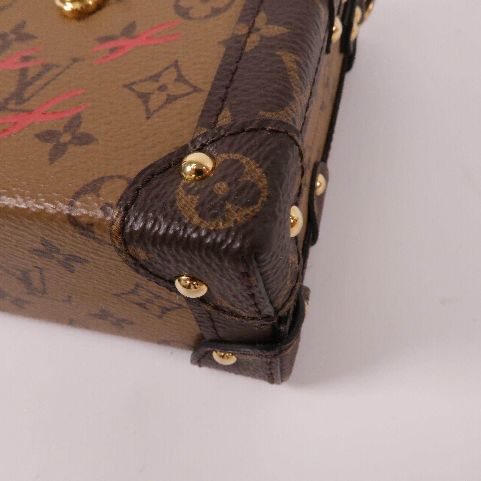 LOUIS VUITTON Monogram Reverse Petite Malle肩背袋