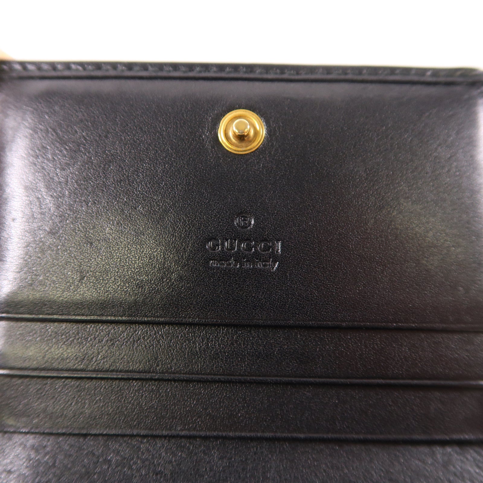GUCCI 牛皮皮革Wallet金扣錢包
