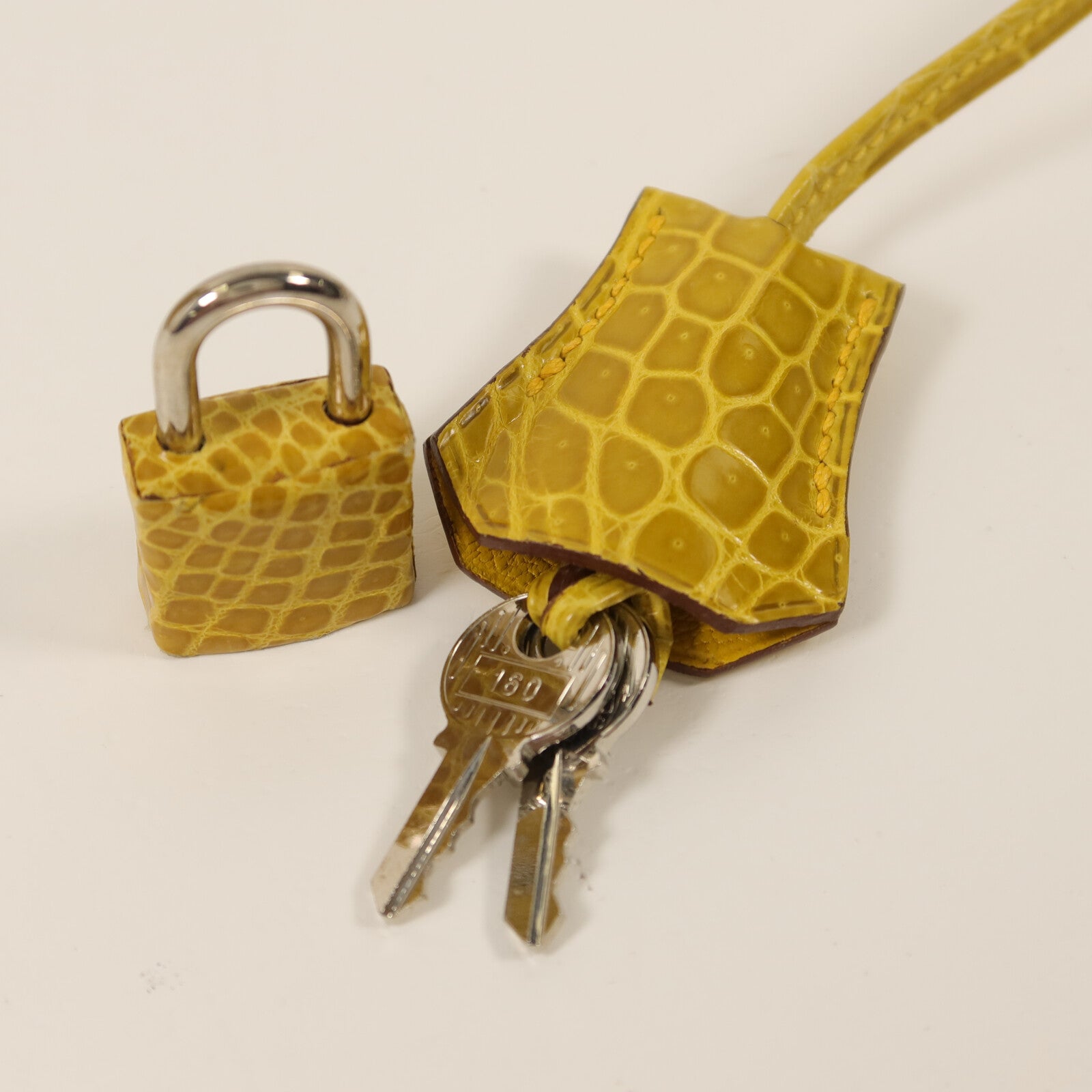 HERMES 鱷魚皮革Birkin 30手挽袋Jaune Ambre
