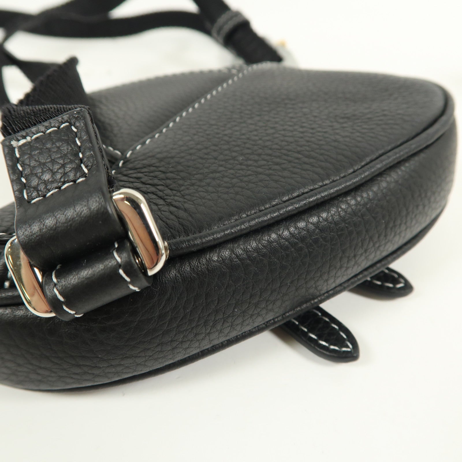 Dior 牛皮皮革Nano Saddle Crossbody銀扣斜孭袋