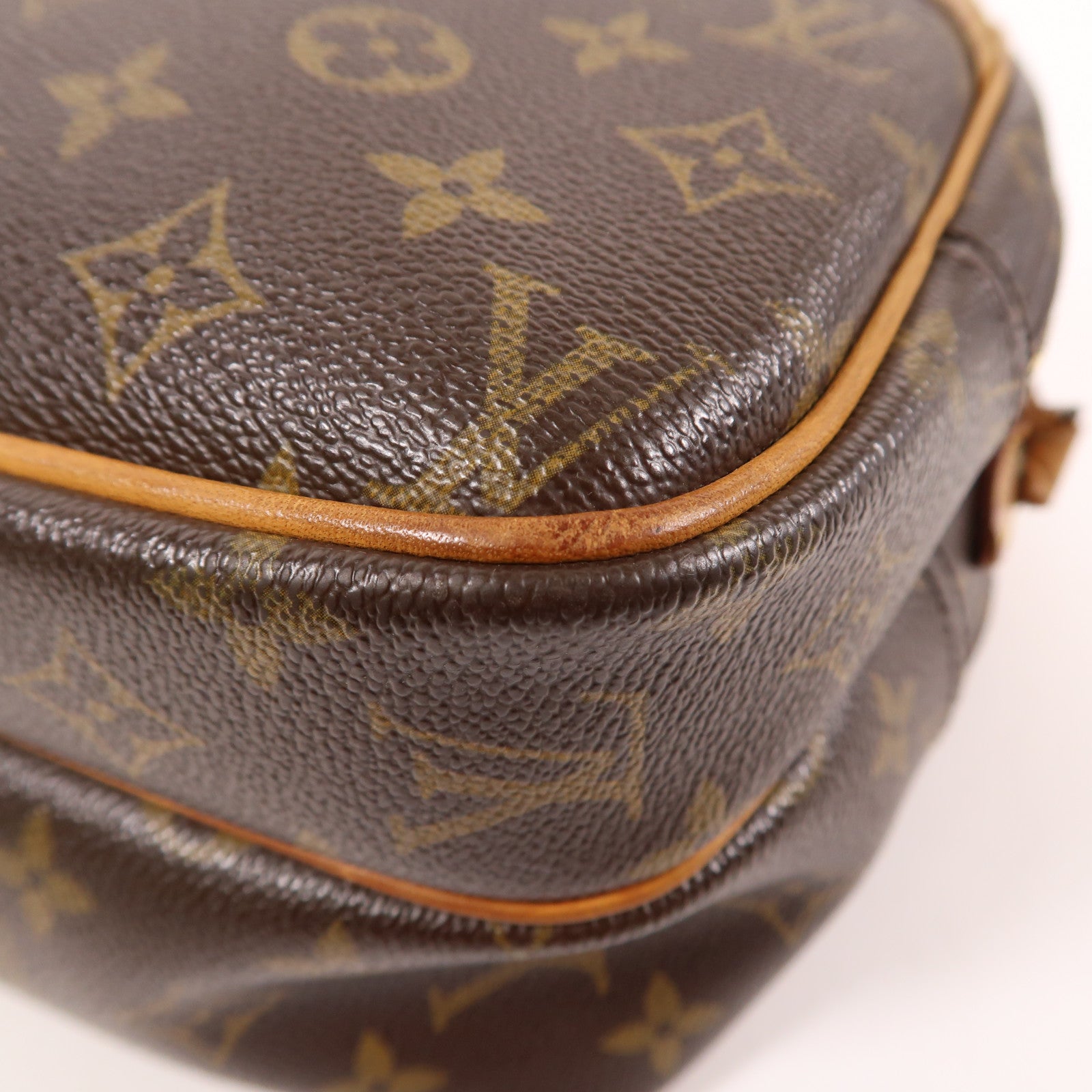LOUIS VUITTON Monogram Reporter PM金扣肩背袋