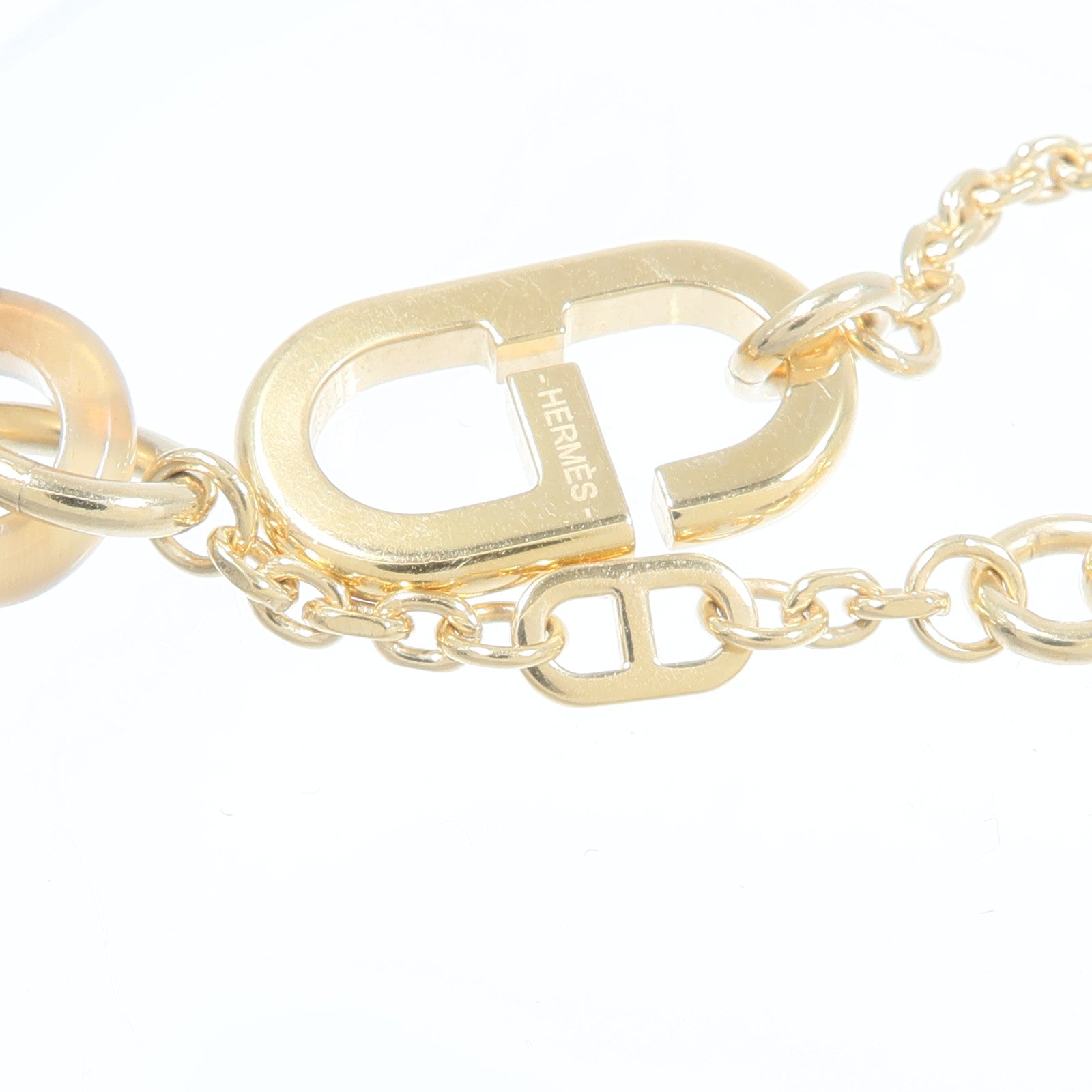 HERMES 金屬/水牛角Sur Mer Necklace Small項鍊