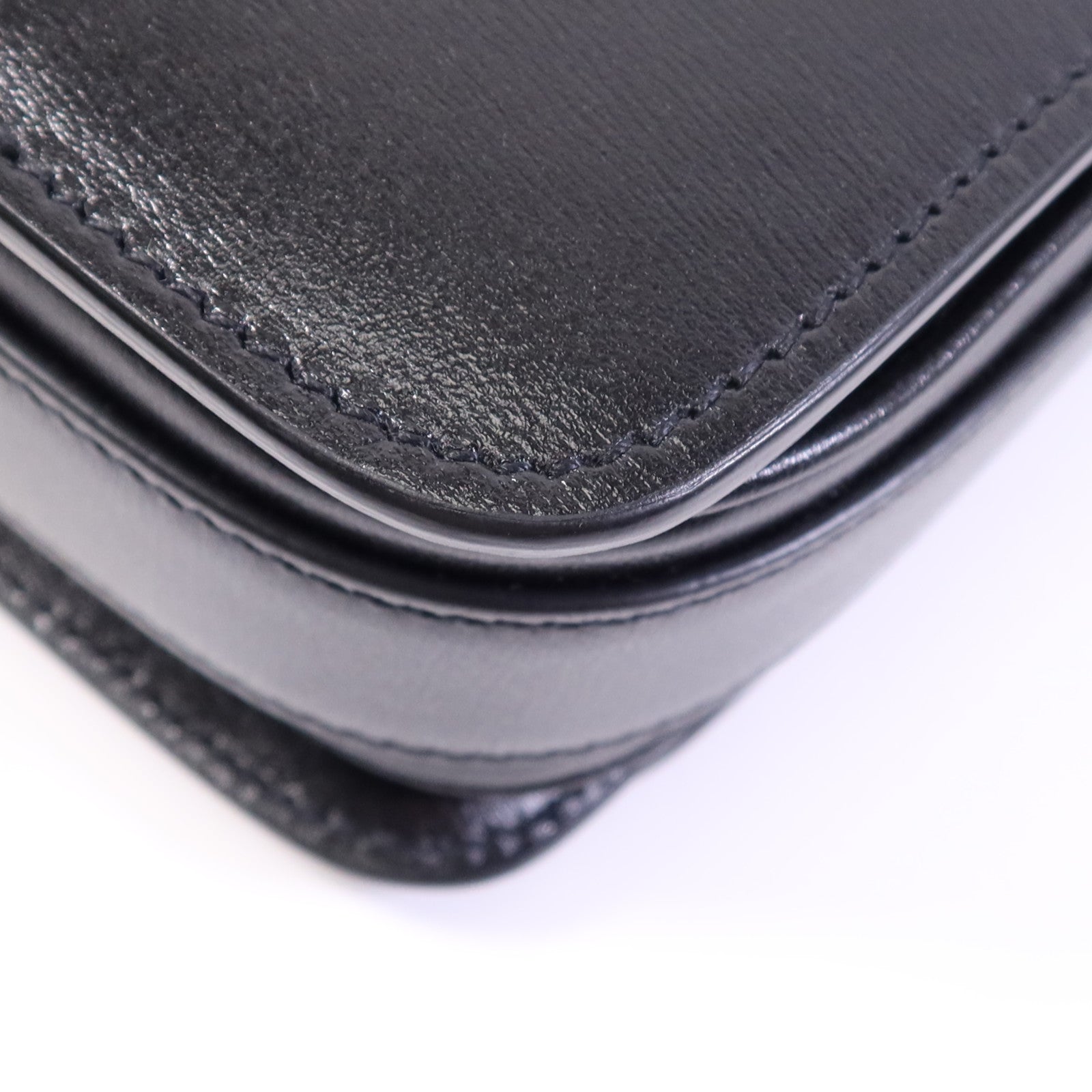 SAINT LAURENT 牛皮皮革Sholder Bag金扣肩背袋