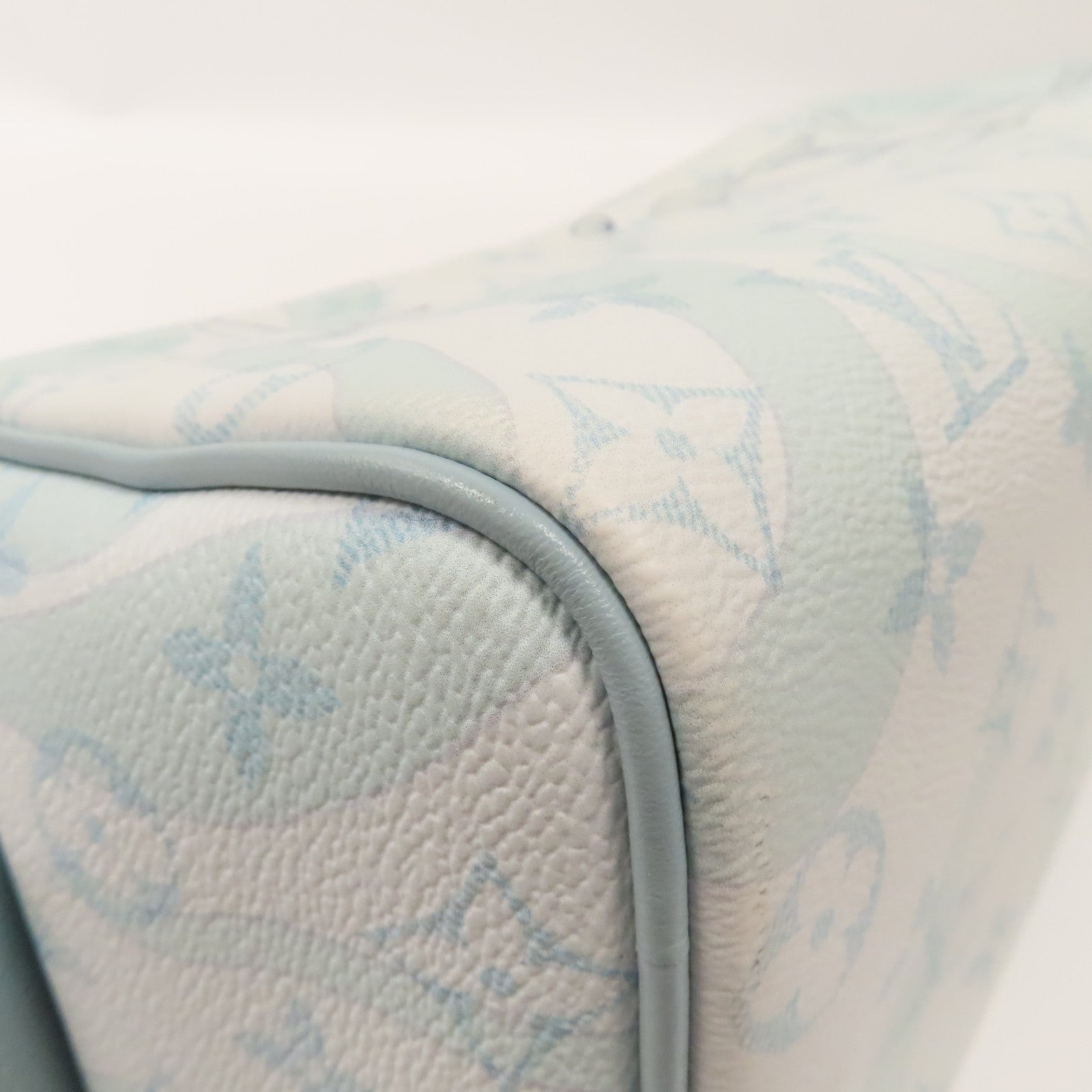 LOUIS VUITTON 【激減優惠】Monogram Aquagarden Dopp Kit銀扣手拿包藍色