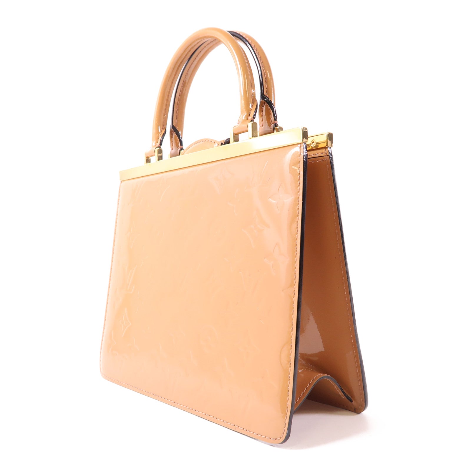 LOUIS VUITTON 漆皮皮革Deesse PM金扣手挽袋