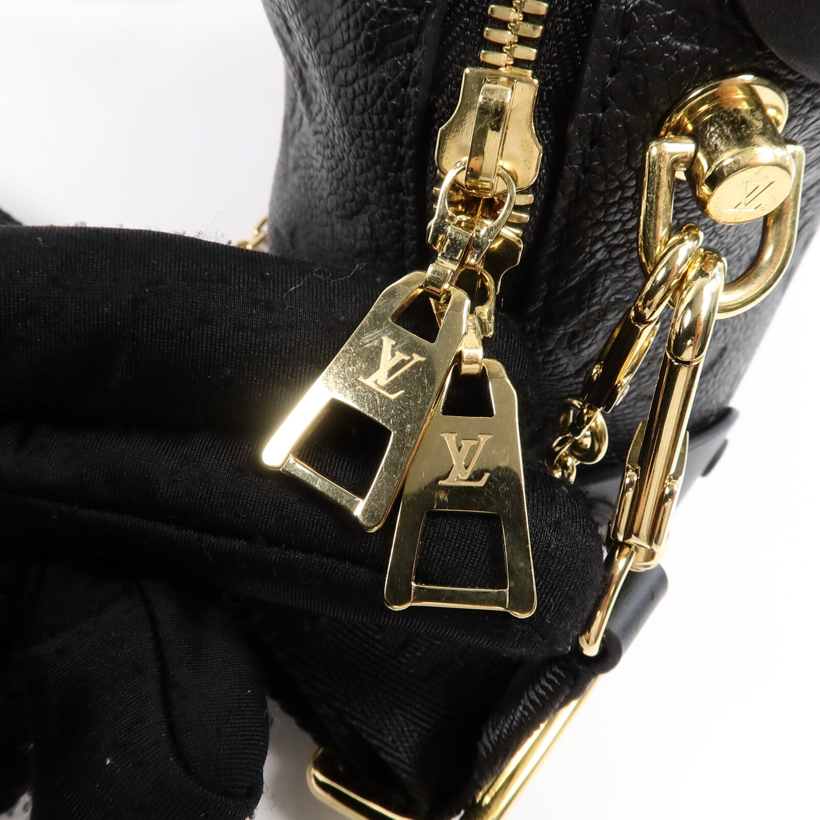 LOUIS VUITTON Monogram Empreinte Petite金扣手挽肩背兩用袋