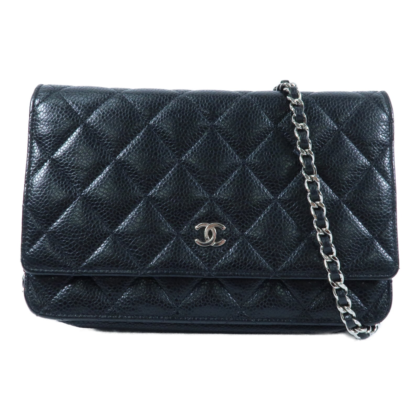 CHANEL 牛皮皮革Wallet On Chain鏈帶肩背袋