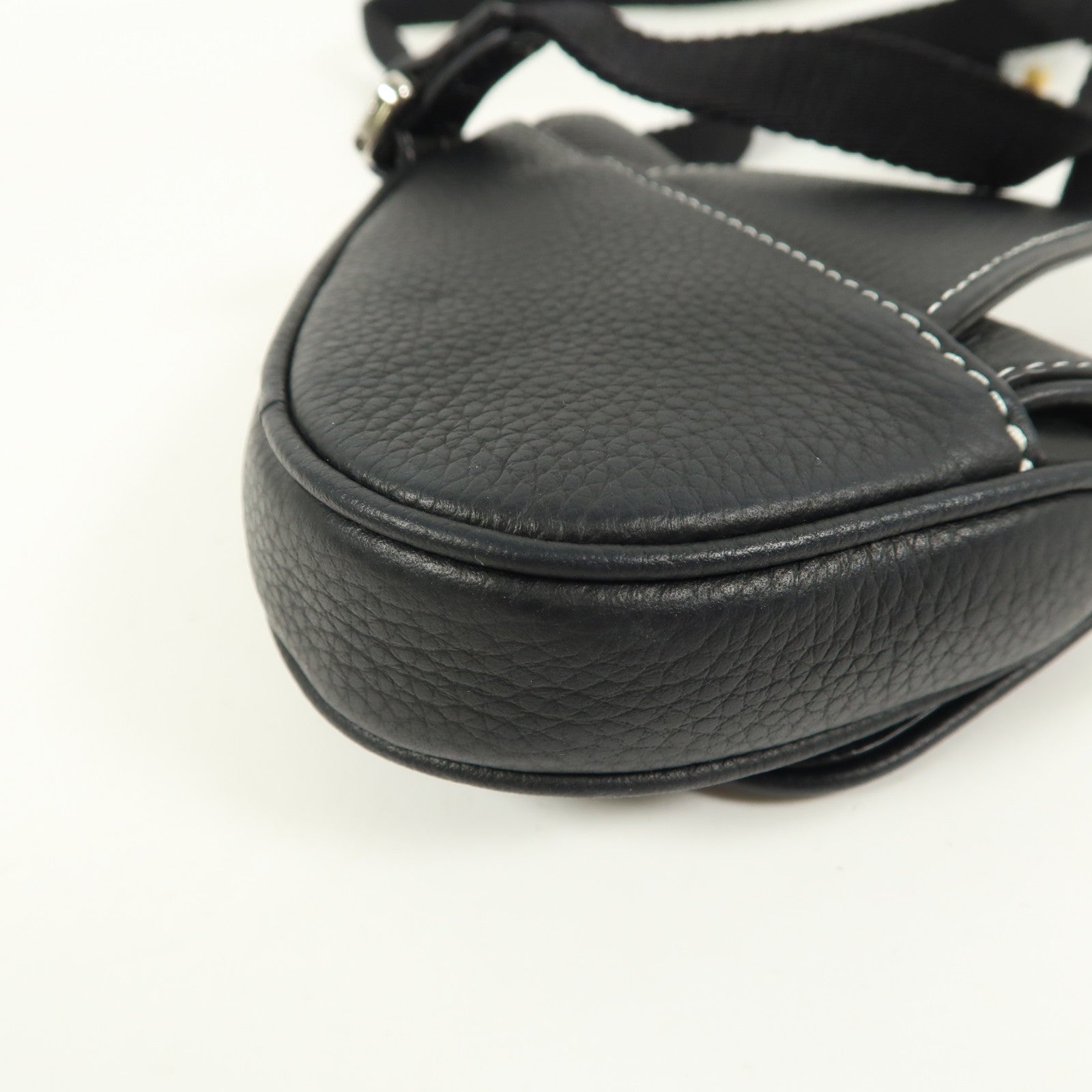 Dior 牛皮皮革Nano Saddle Crossbody銀扣斜孭袋
