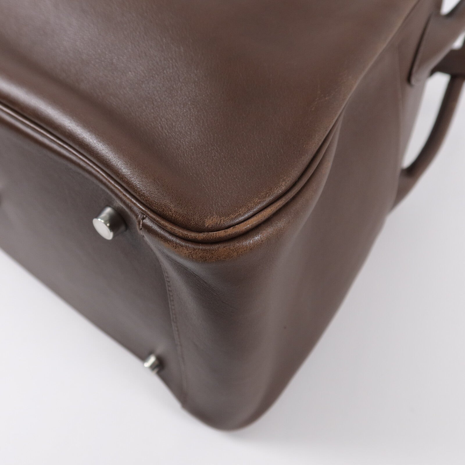 HERMES Veau Swift皮革Lindy 34手挽肩背兩用袋Chocolat