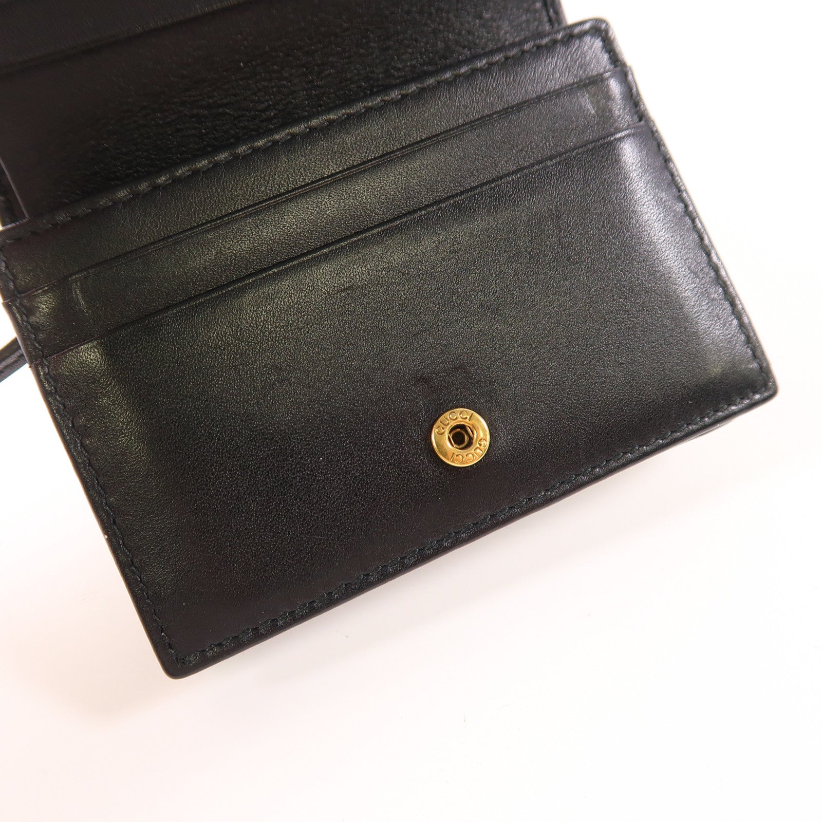 GUCCI 牛皮皮革Wallet金扣錢包