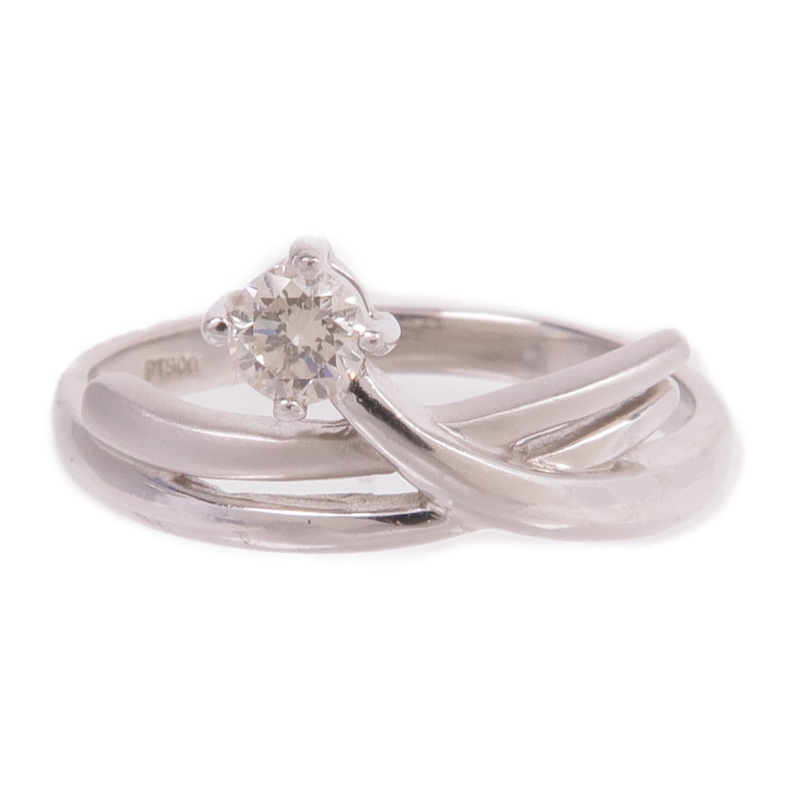 JEWELRY 【激減優惠】PT900鉑金Diamond Ring鑽石戒指US#5.5