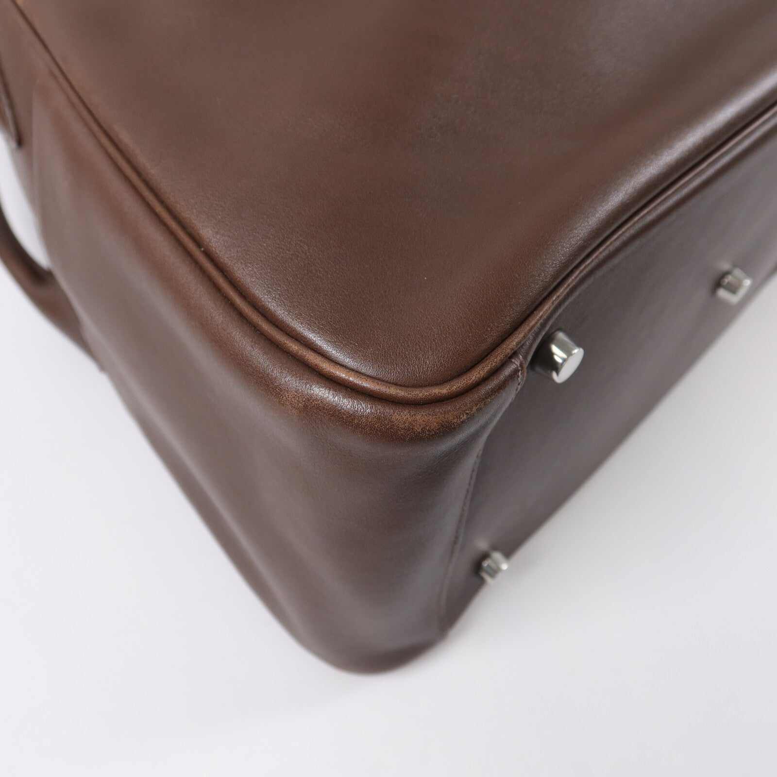 HERMES Veau Swift皮革Lindy 34手挽肩背兩用袋Chocolat
