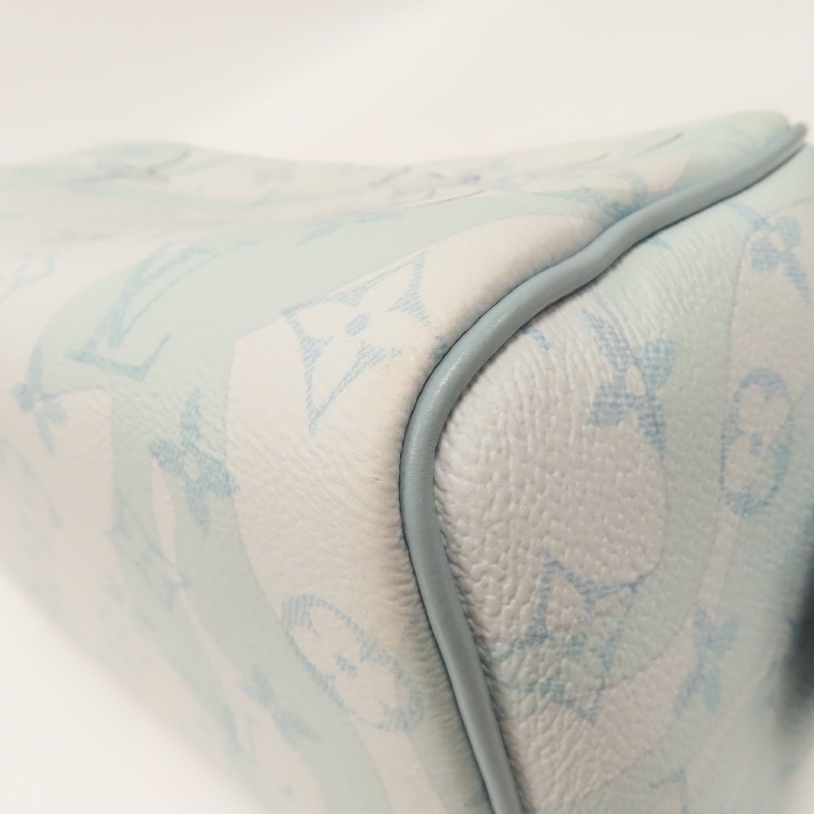 LOUIS VUITTON 【激減優惠】Monogram Aquagarden Dopp Kit銀扣手拿包藍色