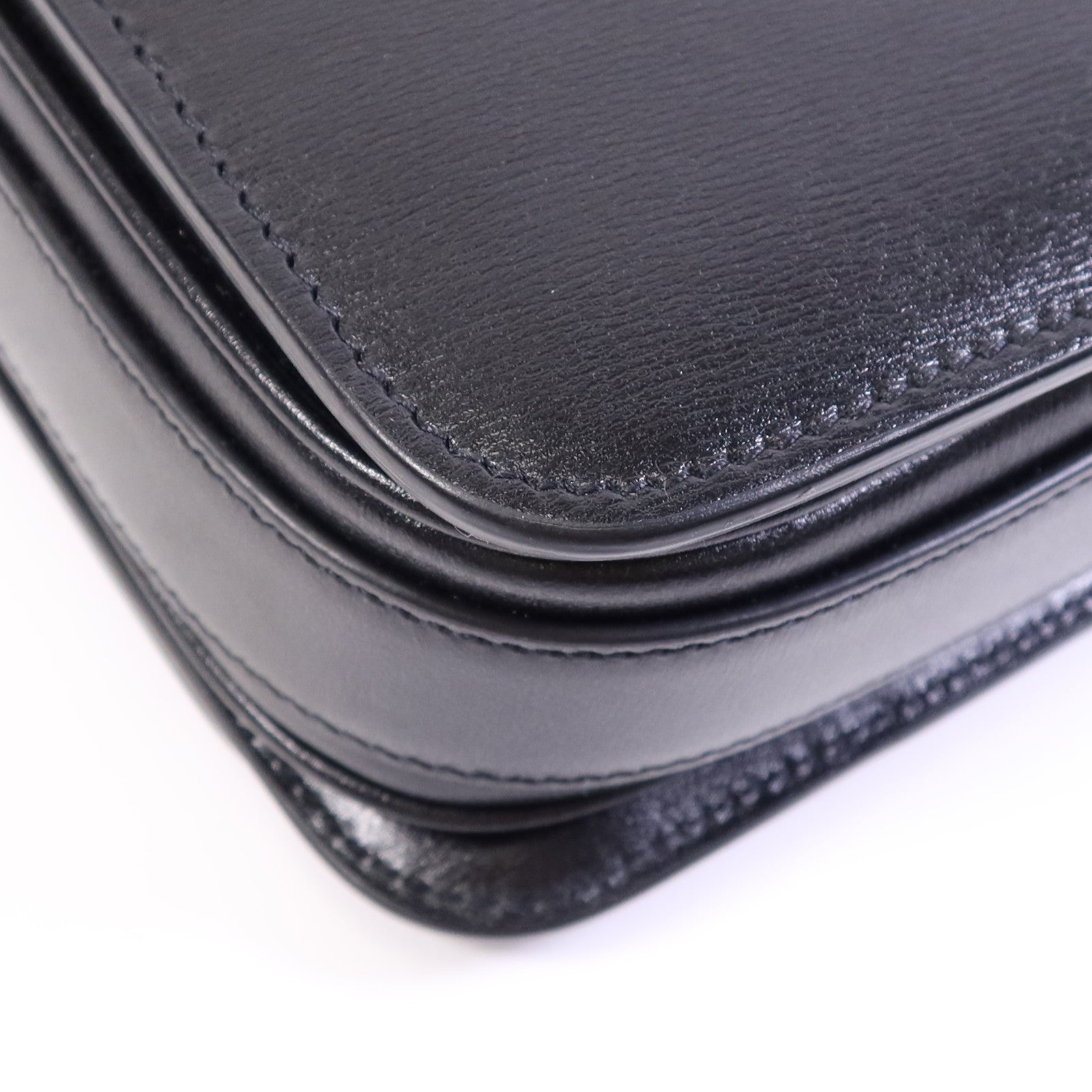 SAINT LAURENT 【激減優惠】牛皮皮革Sholder Bag金扣肩背袋
