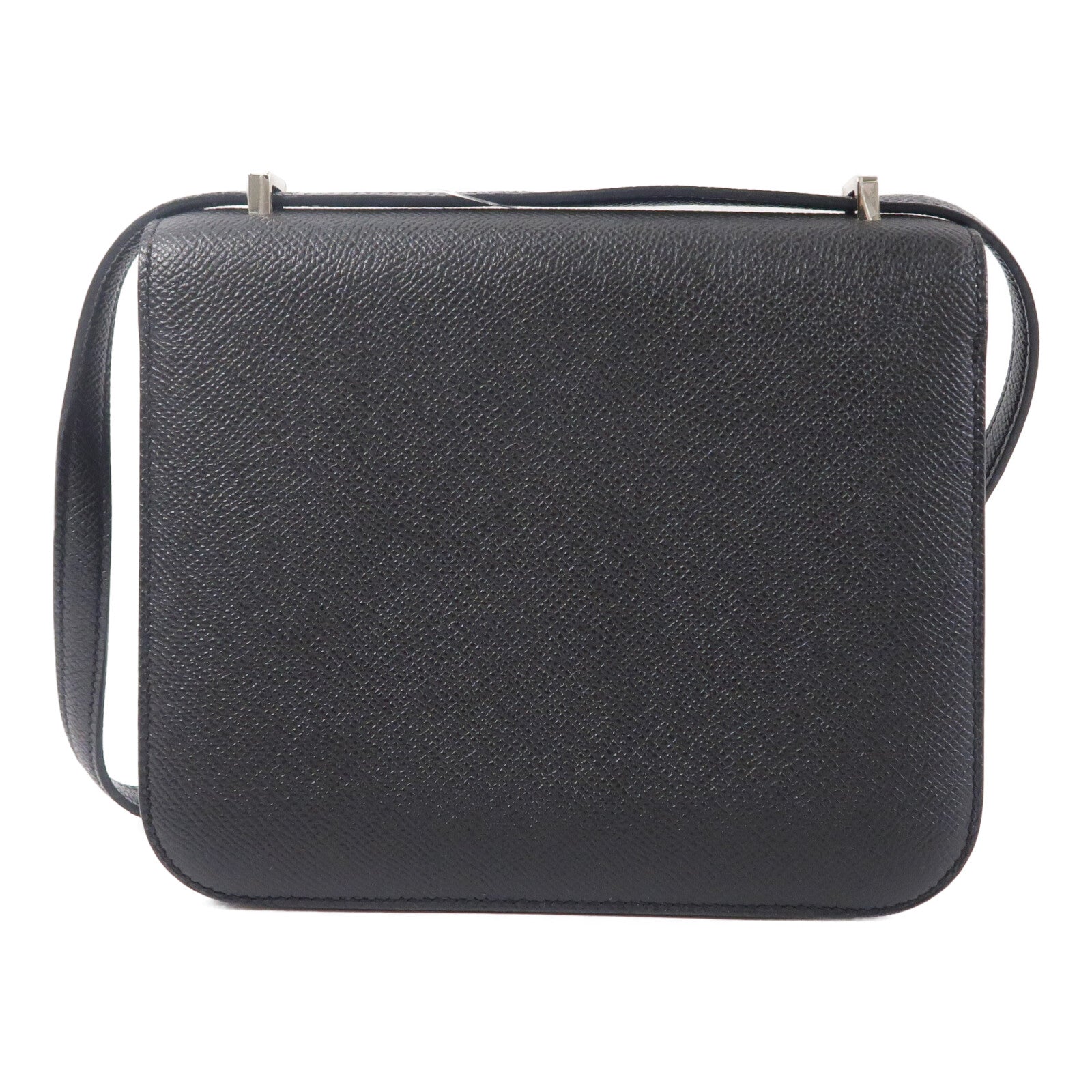 HERMES Epsom皮革Constance Mini肩背袋Noir