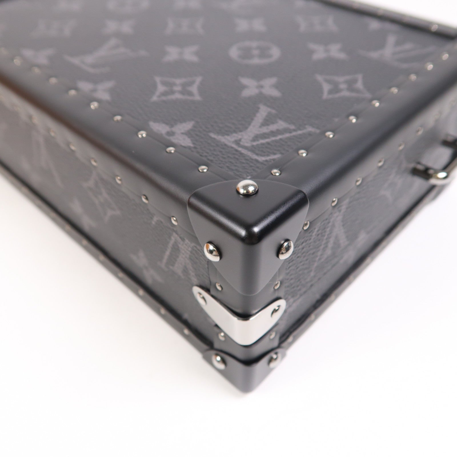 LOUIS VUITTON LV SHW Clutch Box Shoulder Bag M20251 Monogram Eclipse Black