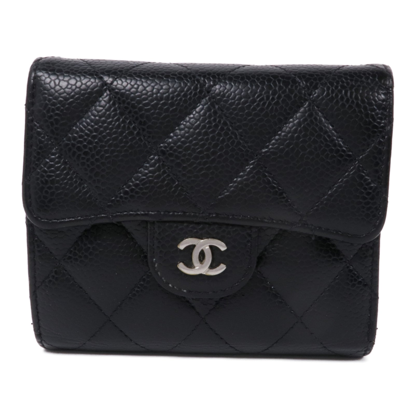 CHANEL 牛皮皮革銀扣Wallet錢包