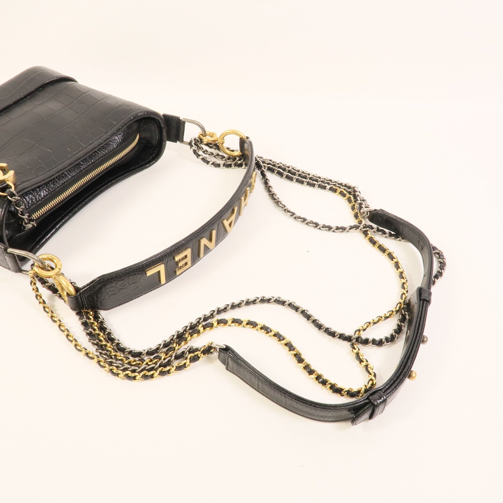 CHANEL 牛皮皮革Gabrielle Small手挽肩背兩用袋