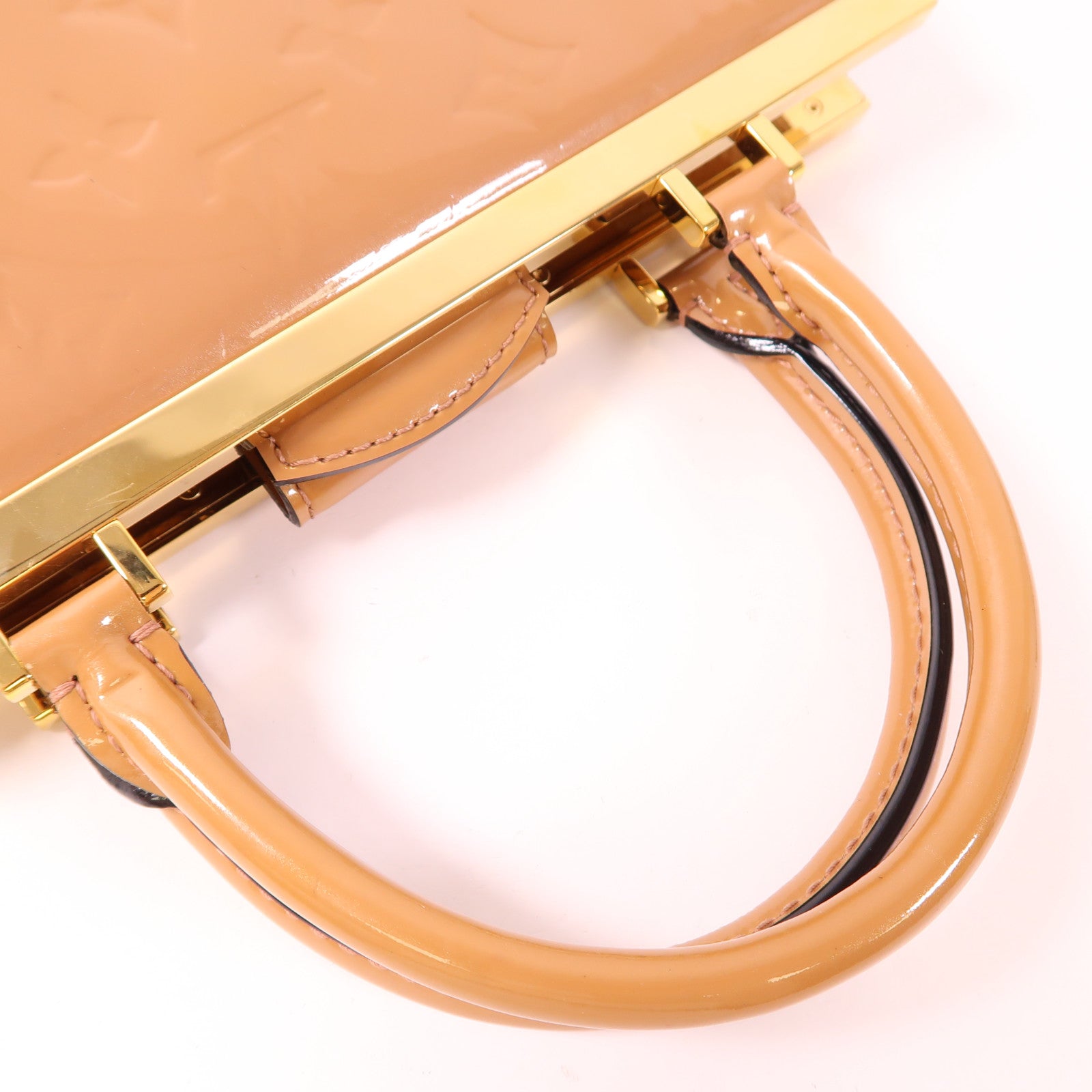 LOUIS VUITTON 漆皮皮革Deesse PM金扣手挽袋