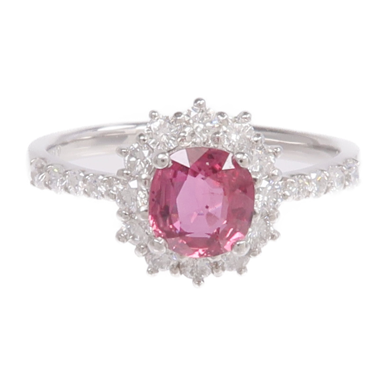 JEWELRY PT950鉑金Ruby Diamond Ring紅寶石/鑽石戒指