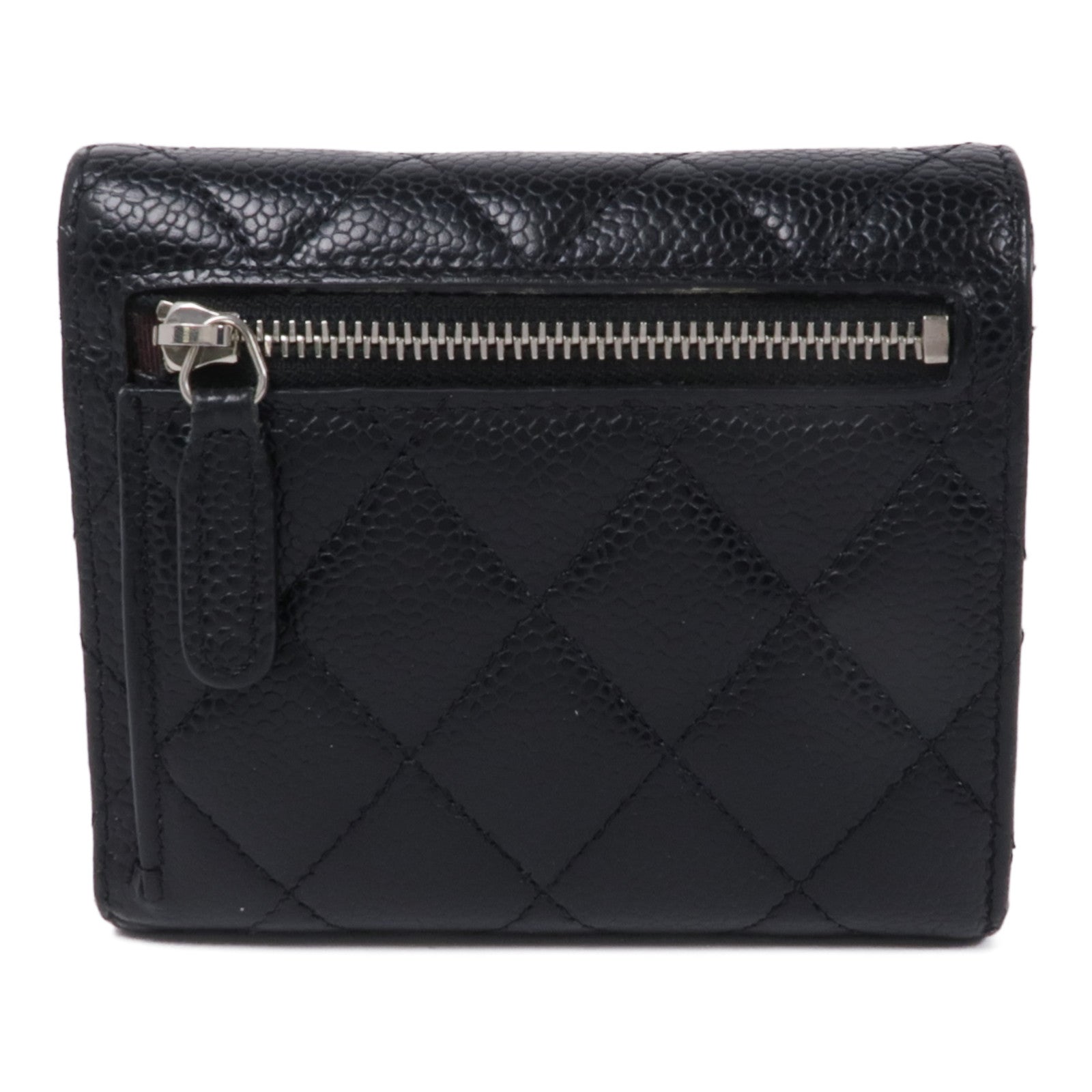 CHANEL 牛皮皮革銀扣Wallet錢包