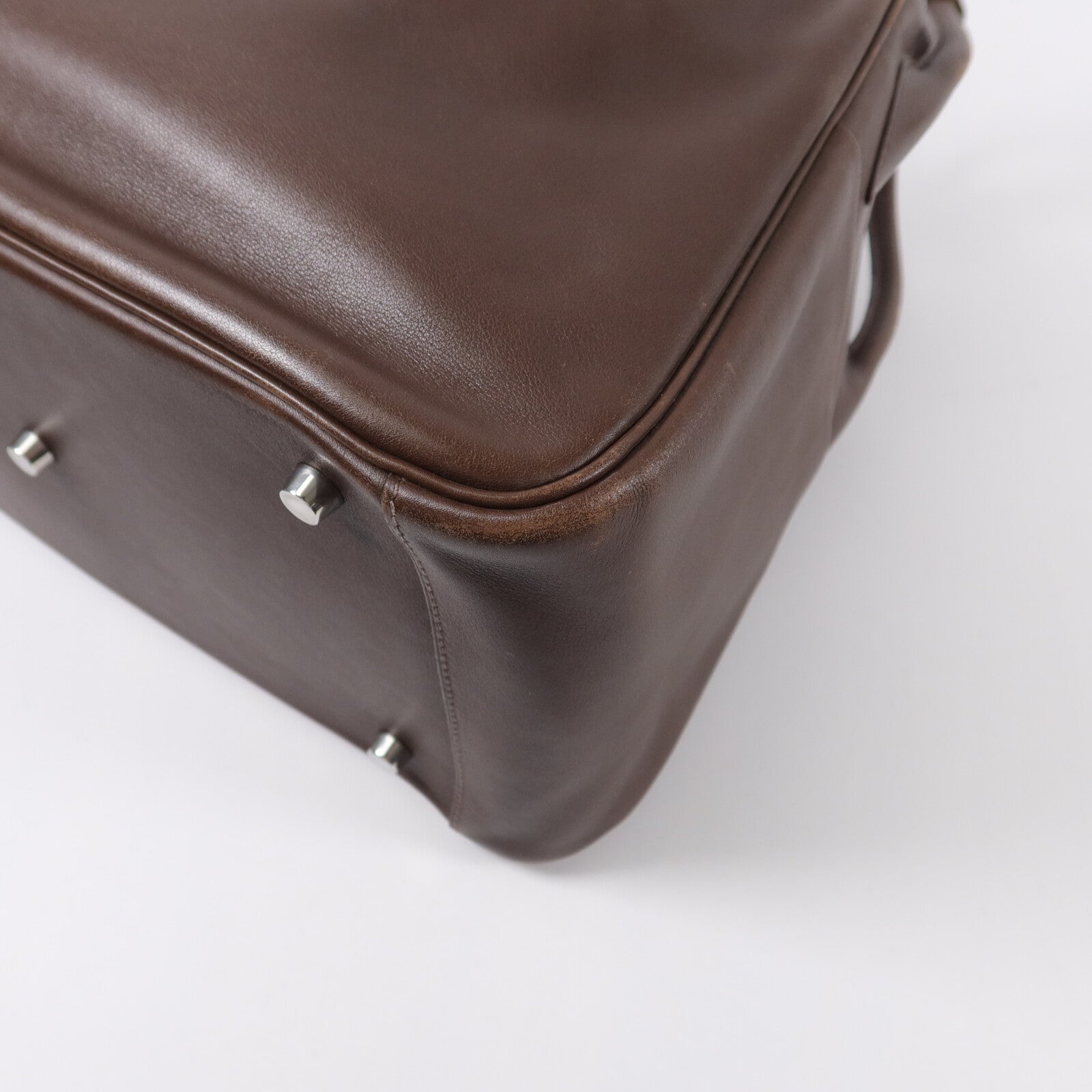 HERMES Veau Swift皮革Lindy 34手挽肩背兩用袋Chocolat